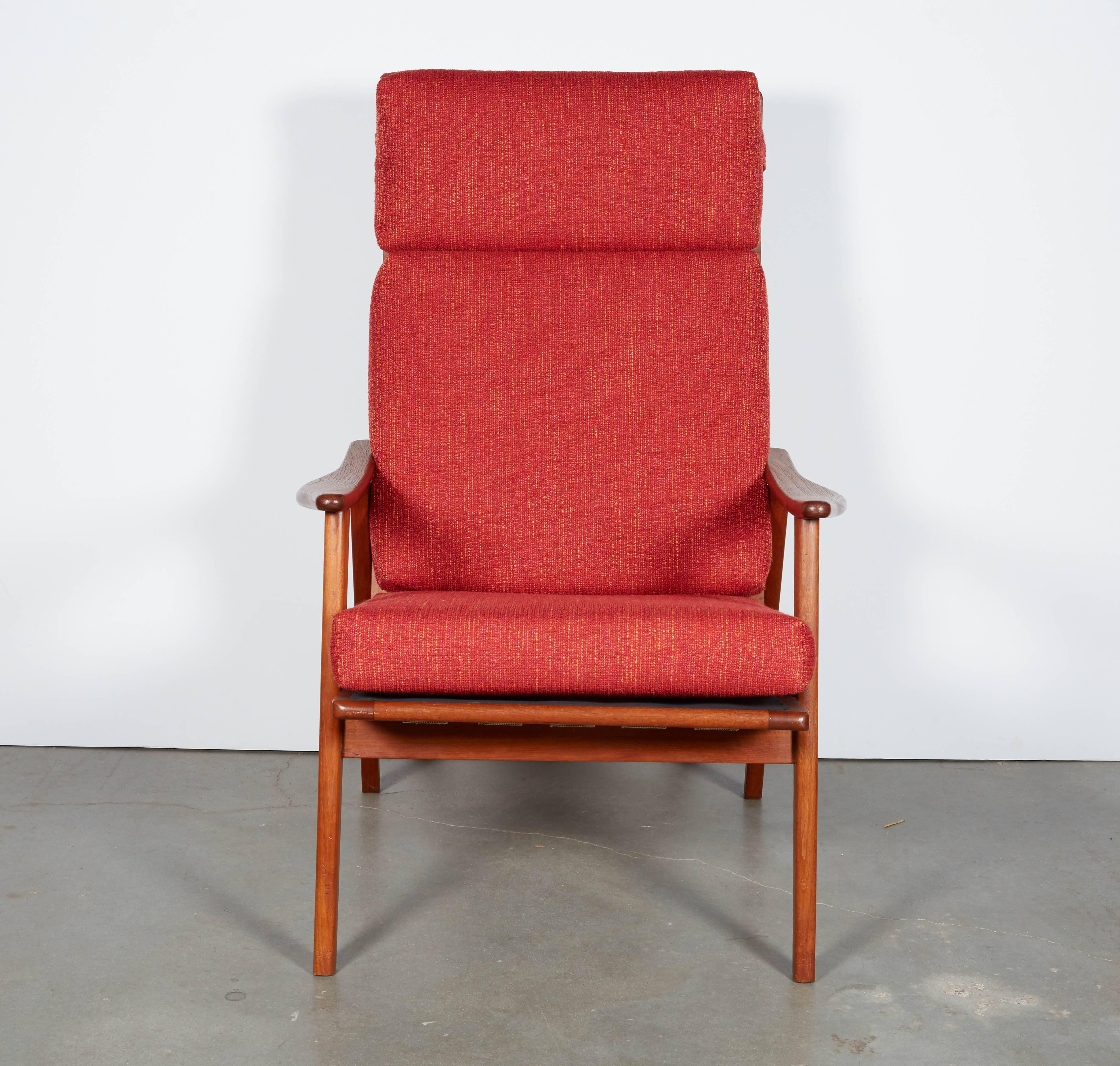 Danish Modern High Back Armchair  In Excellent Condition In New York, NY