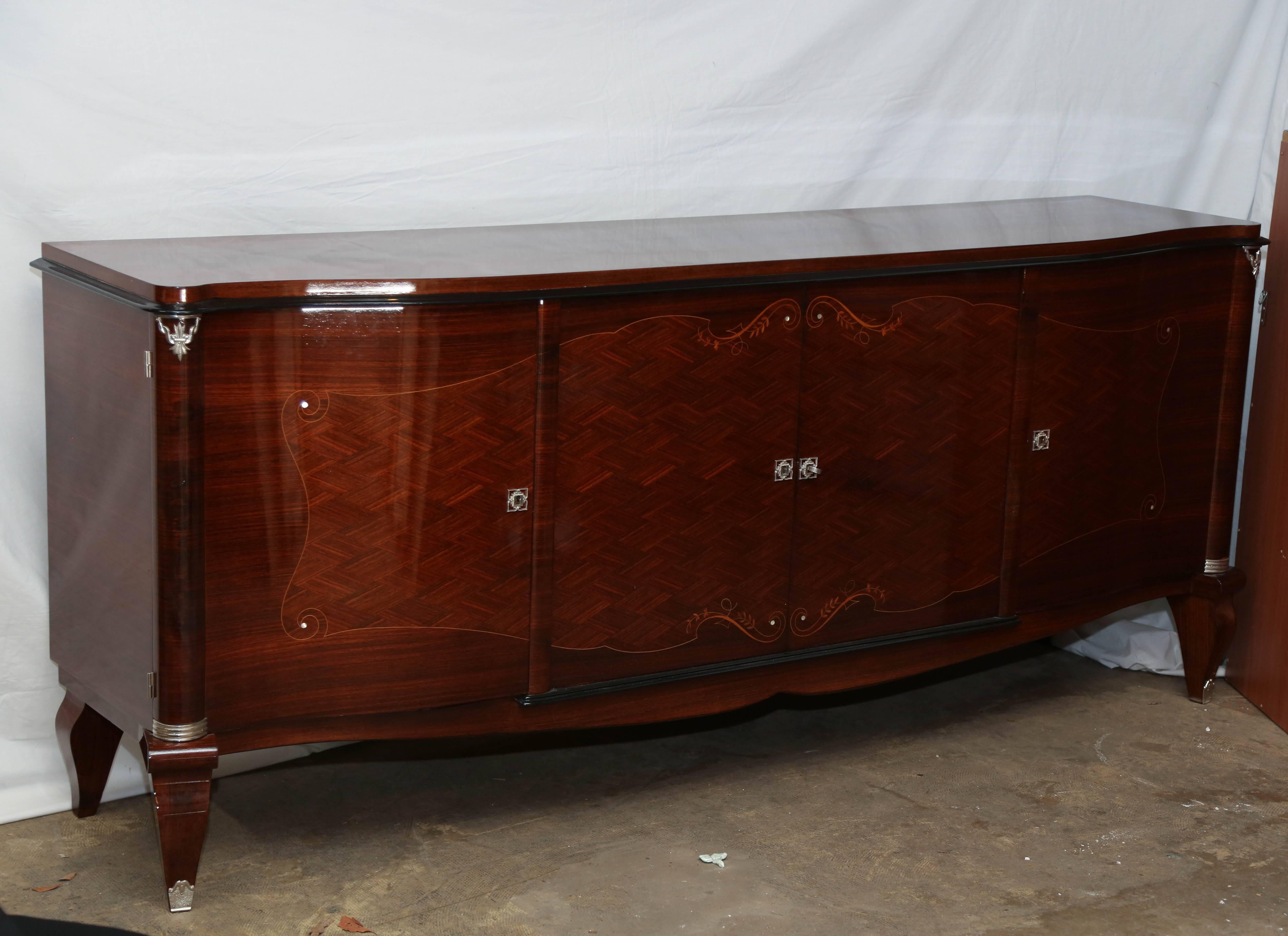 Rosewood Credenza or French Art Deco Sideboard 3