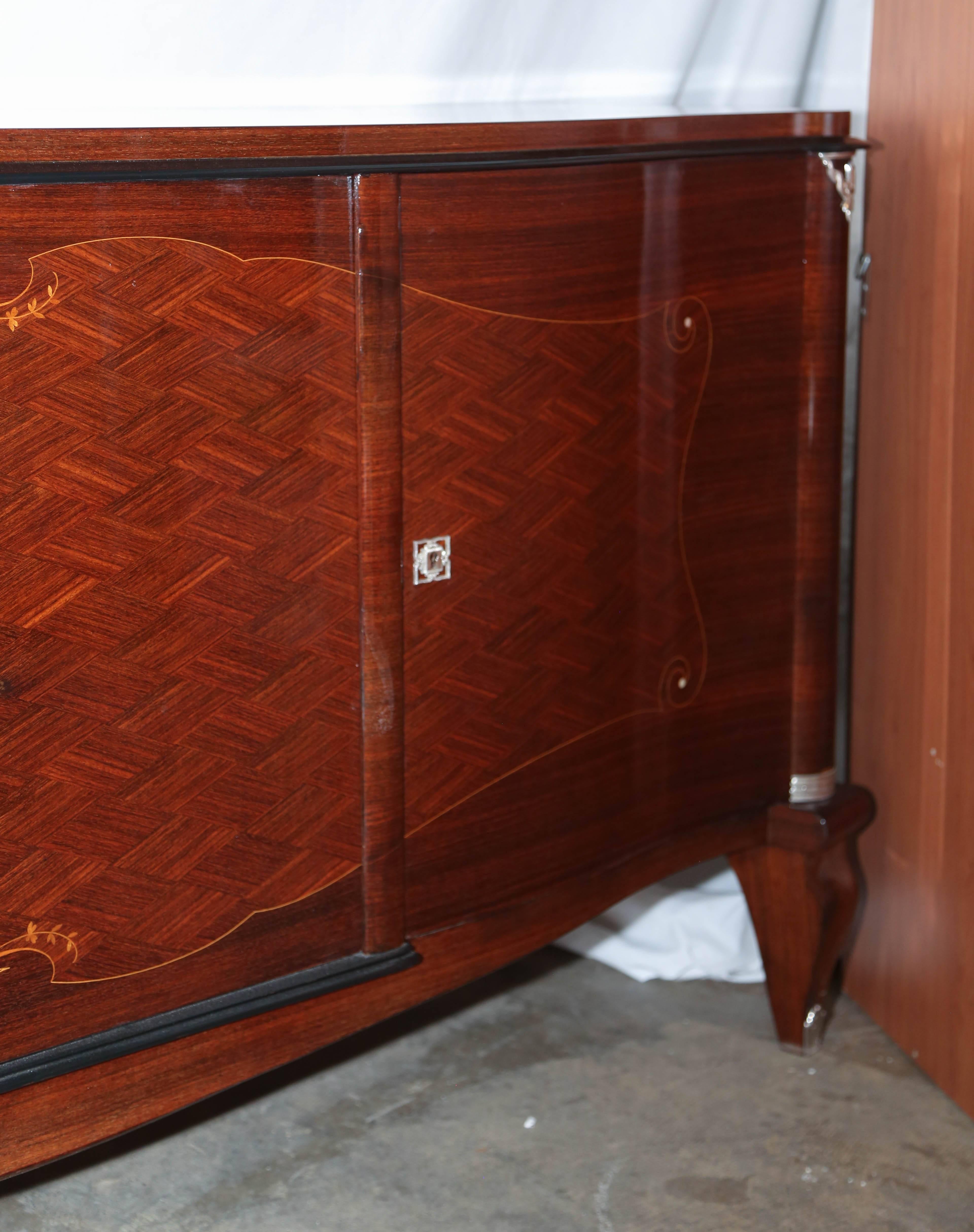 Rosewood Credenza or French Art Deco Sideboard 4