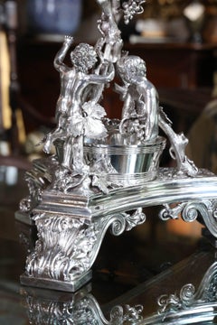 Monumental Very Fine English Silver Plated Epergne