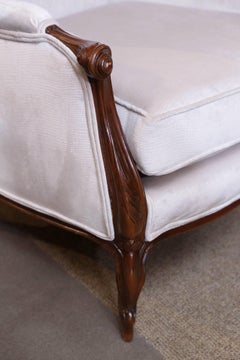 Pair of French Louis XV Style Wing Back Chairs, 20th Century