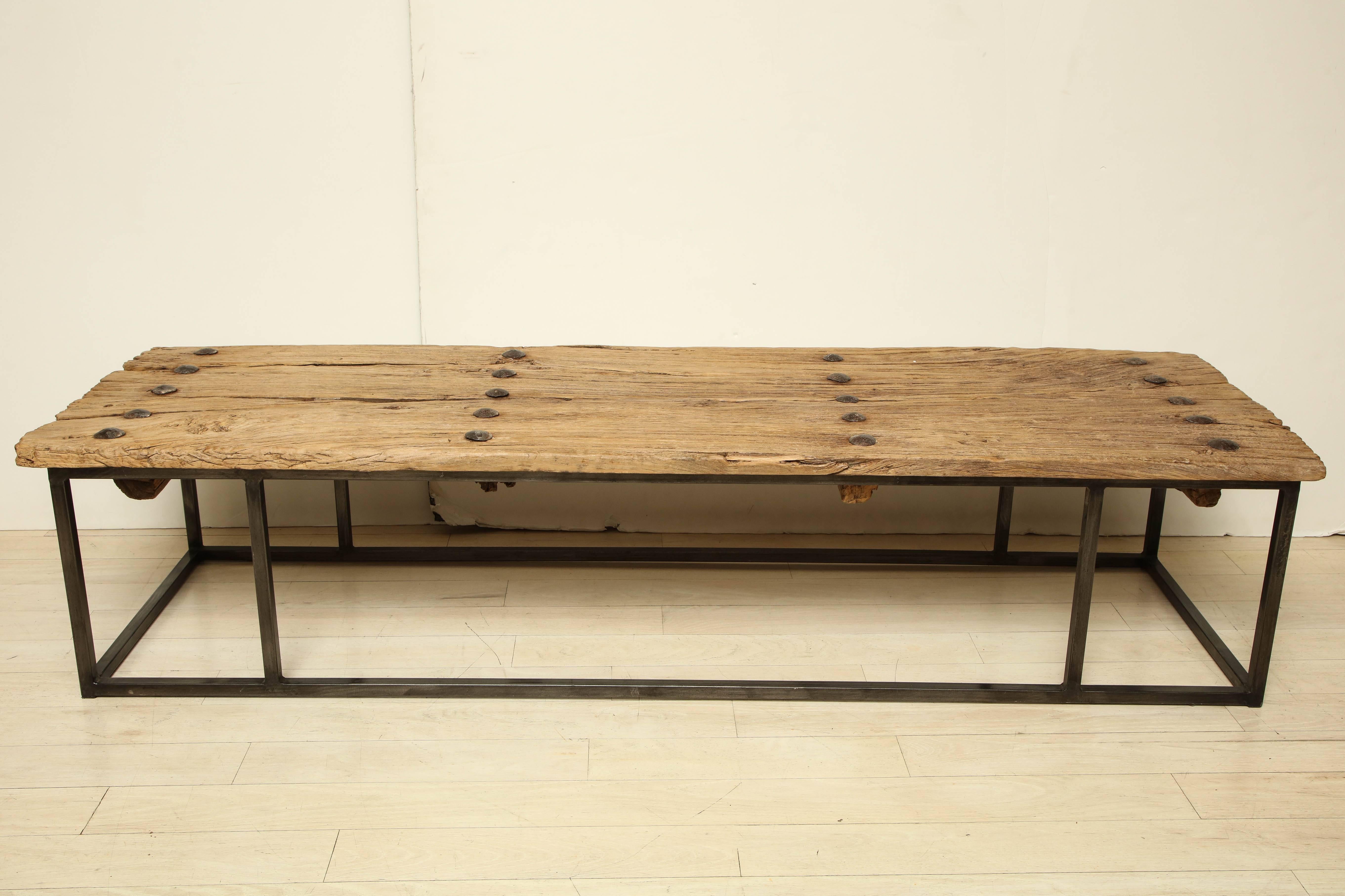 bleached wood coffee table