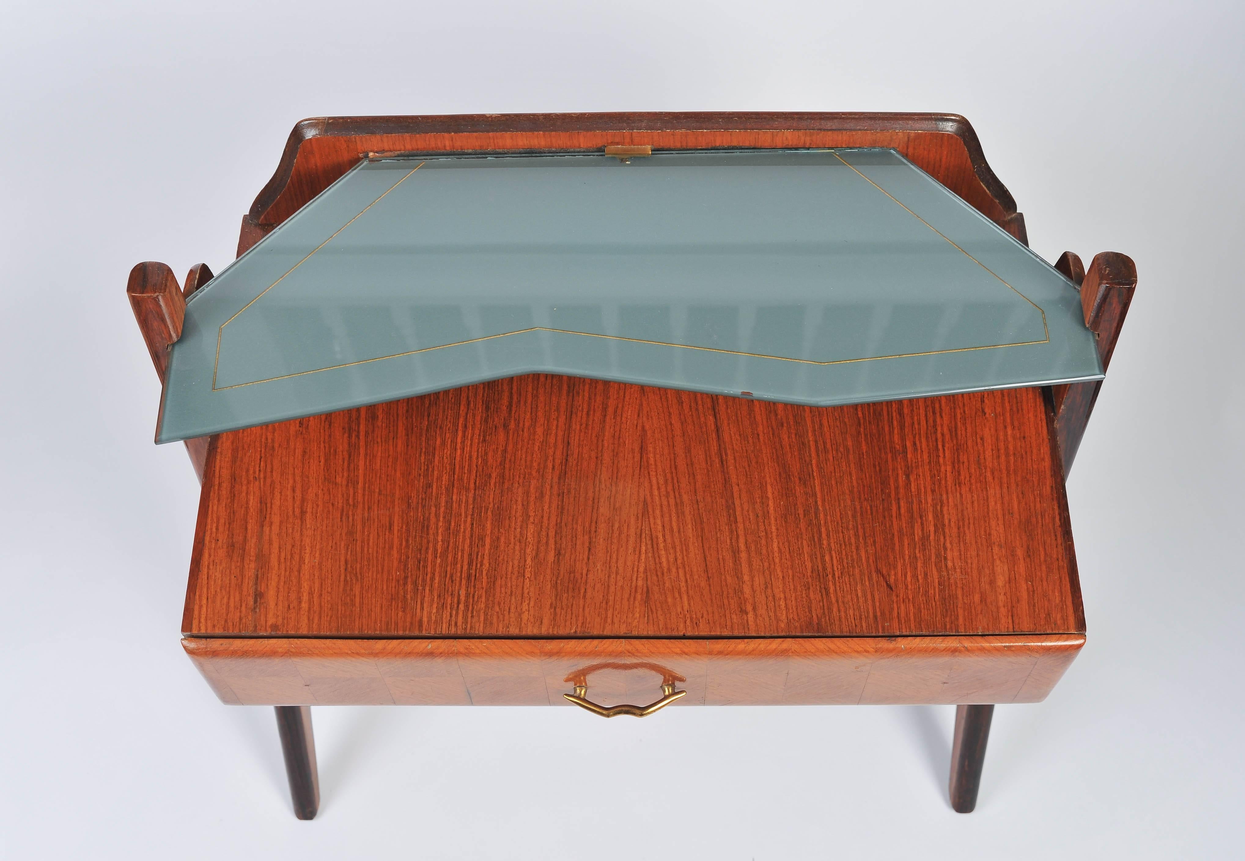 1945-1950 Pair of Side Tables Attributed to Vittorio Dassi In Good Condition In London, GB