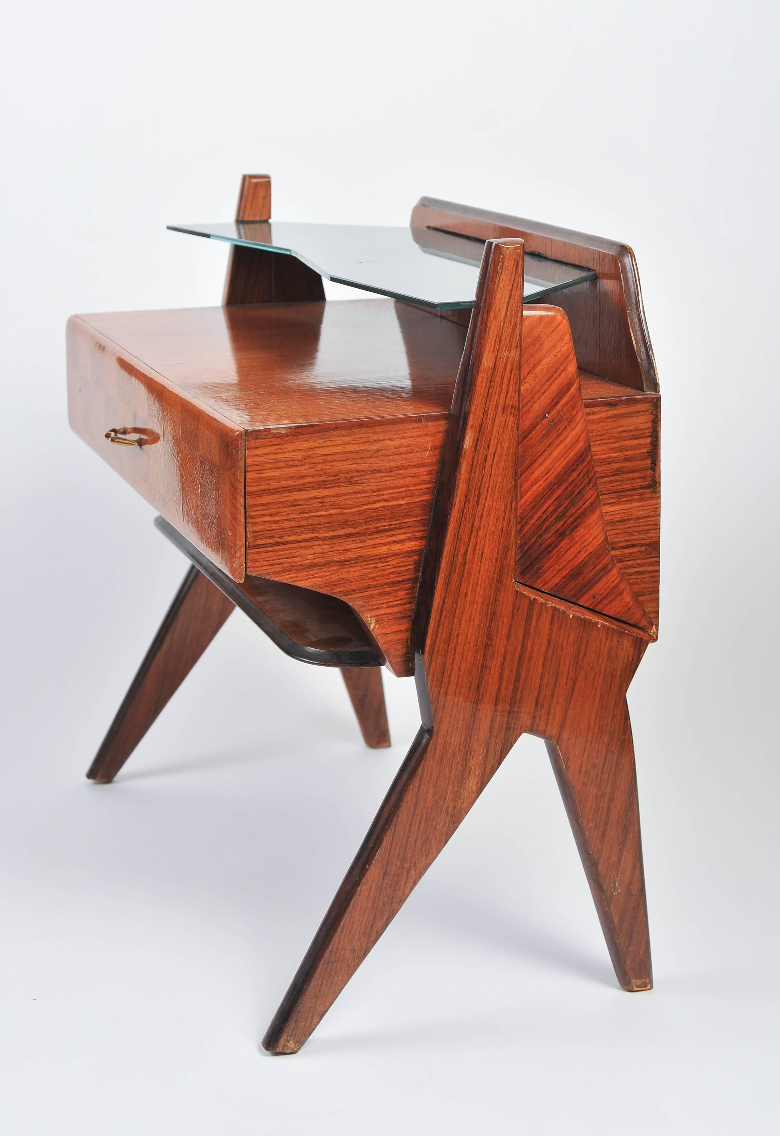 1945-1950 Pair of Side Tables Attributed to Vittorio Dassi 1