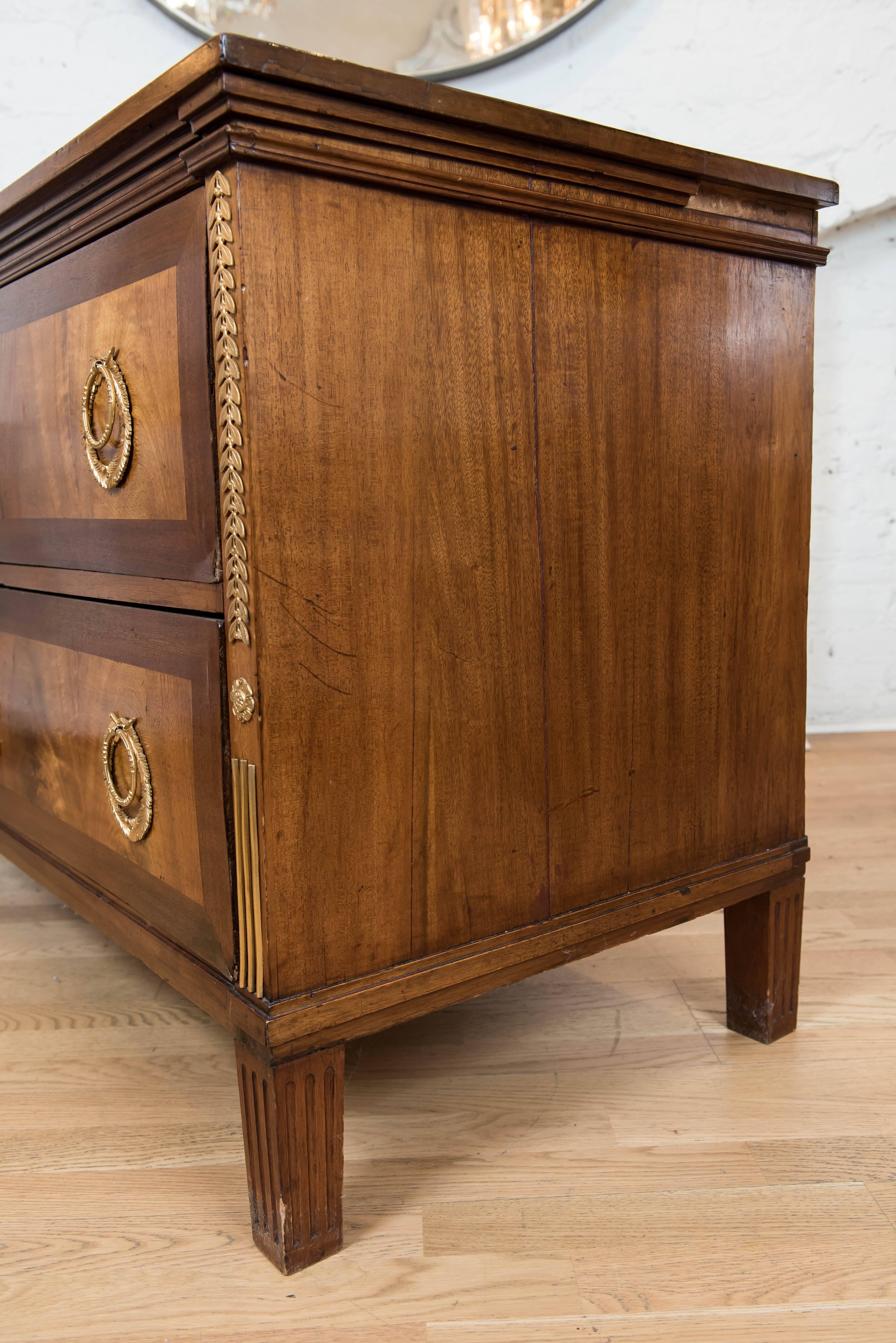 19th Century Continental Two-Drawer Commode 2