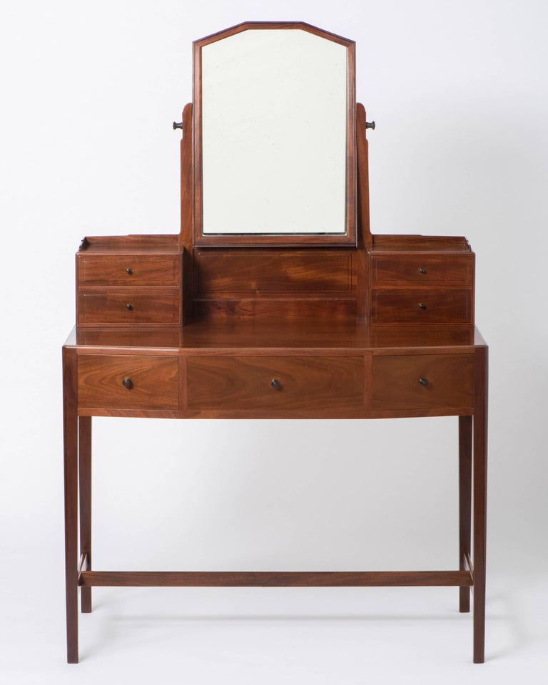 Edward Barnsley mahogany dressing table with ebonized handles,England