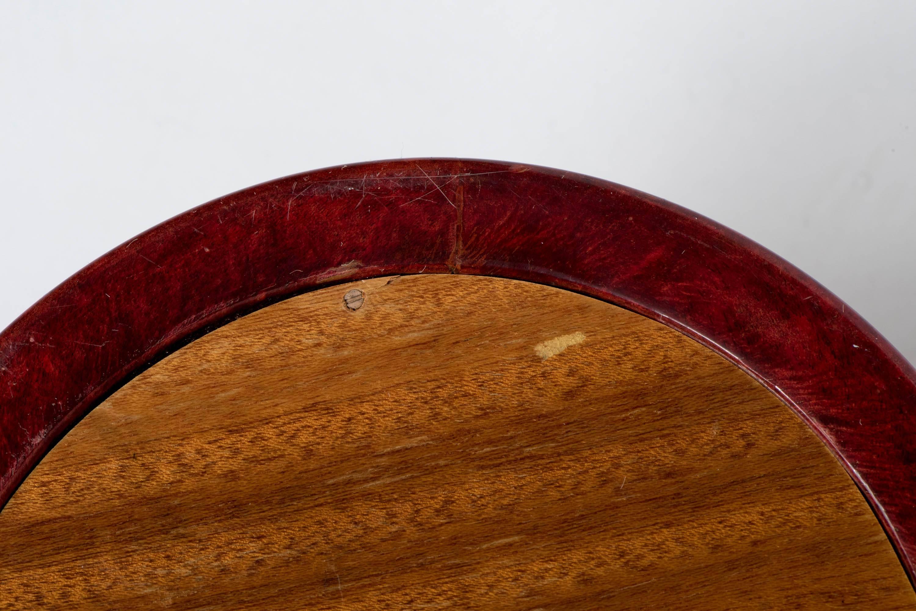 Aldo Tura ice bucket in red goat skin with brass mounts, Italy, circa 1950 For Sale 3