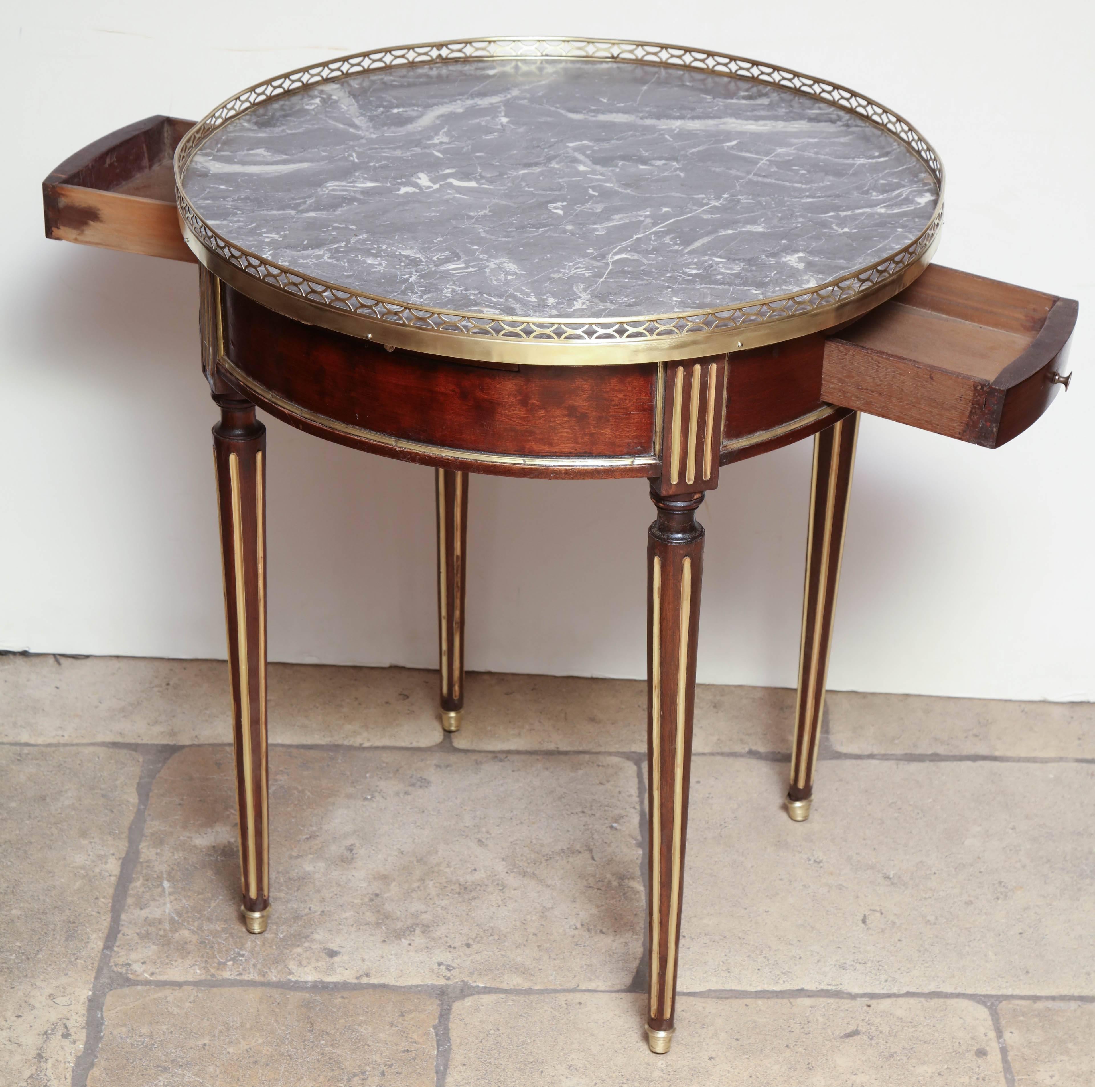 Louis XVI Marble-Top Boulilotte Table 4