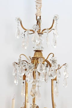 Louis XV Style Chandelier with Rock Crystals from Nesle Inc. New York