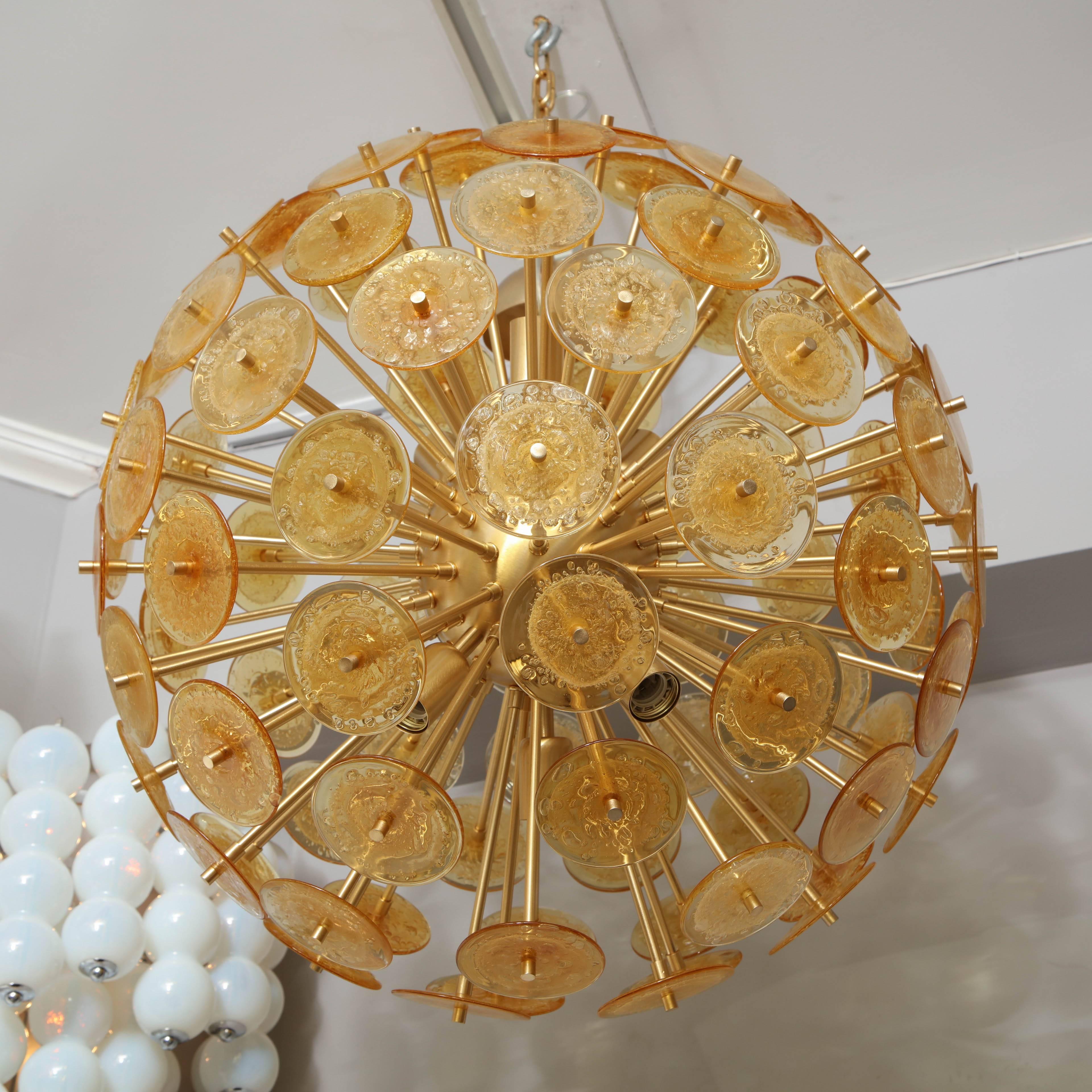 mini glass chandelier