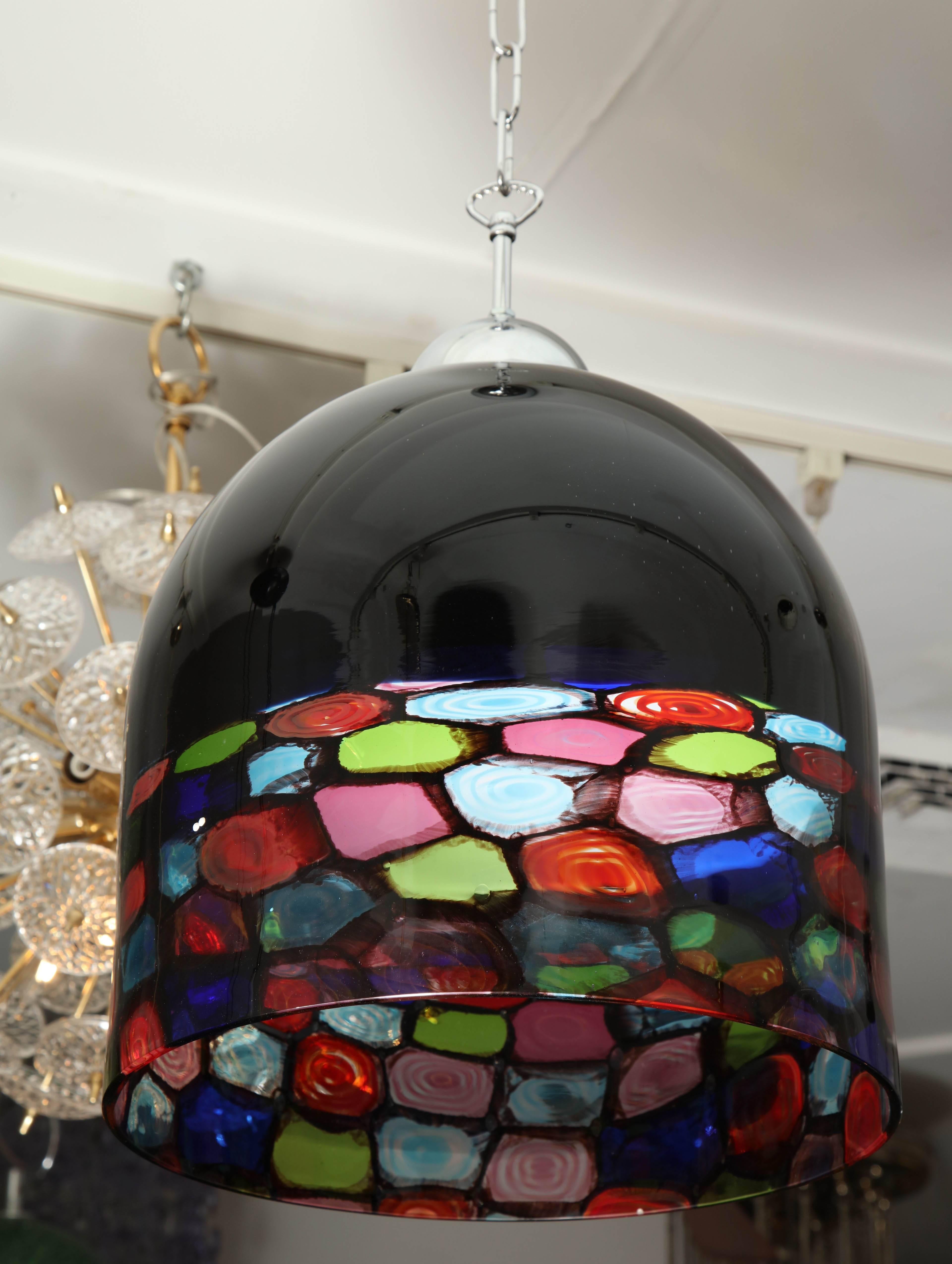 Mehrfarbiger Murano-Anhänger im Vintage-Stil im Zustand „Gut“ im Angebot in New York, NY