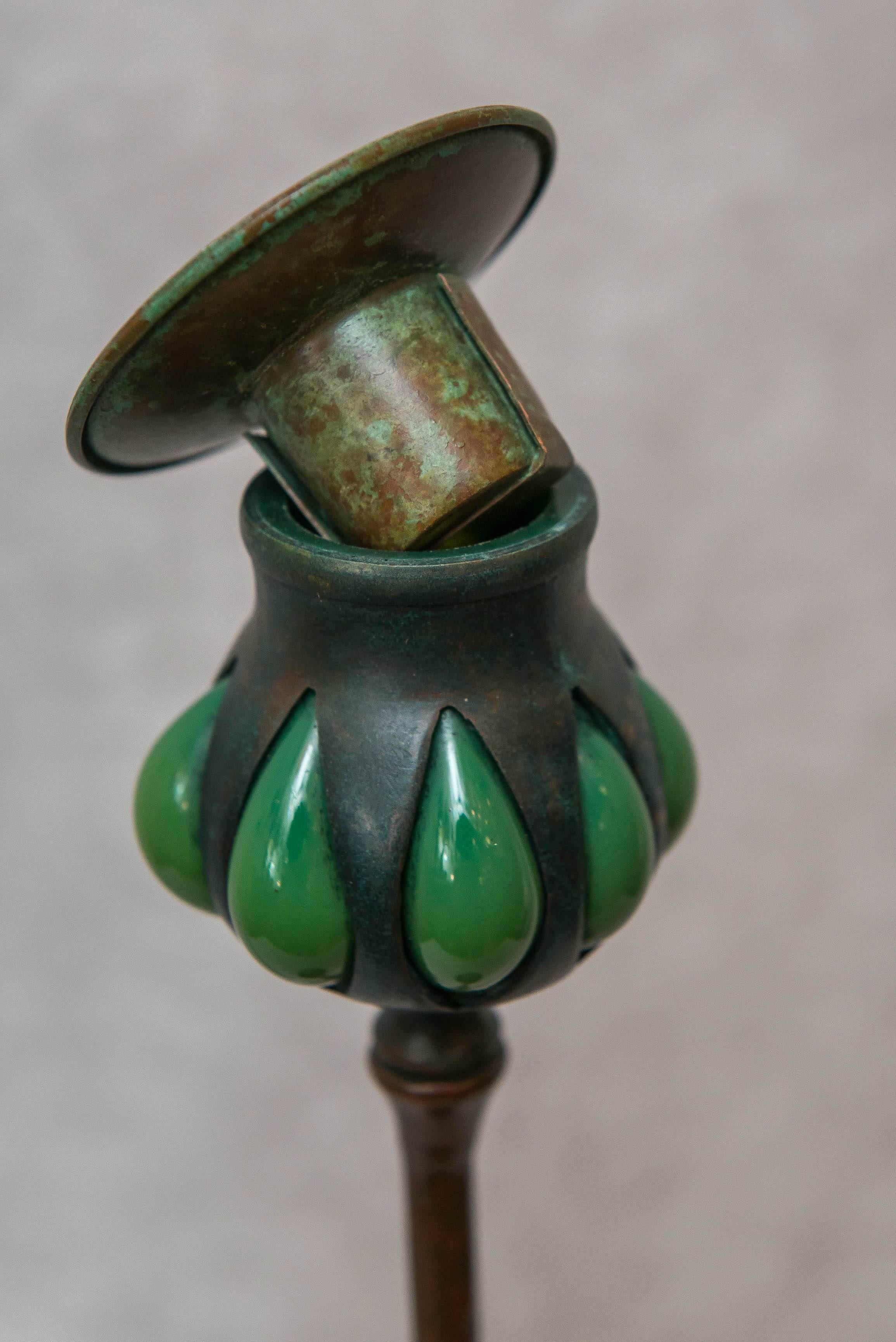 American Tiffany Studios Candlestick