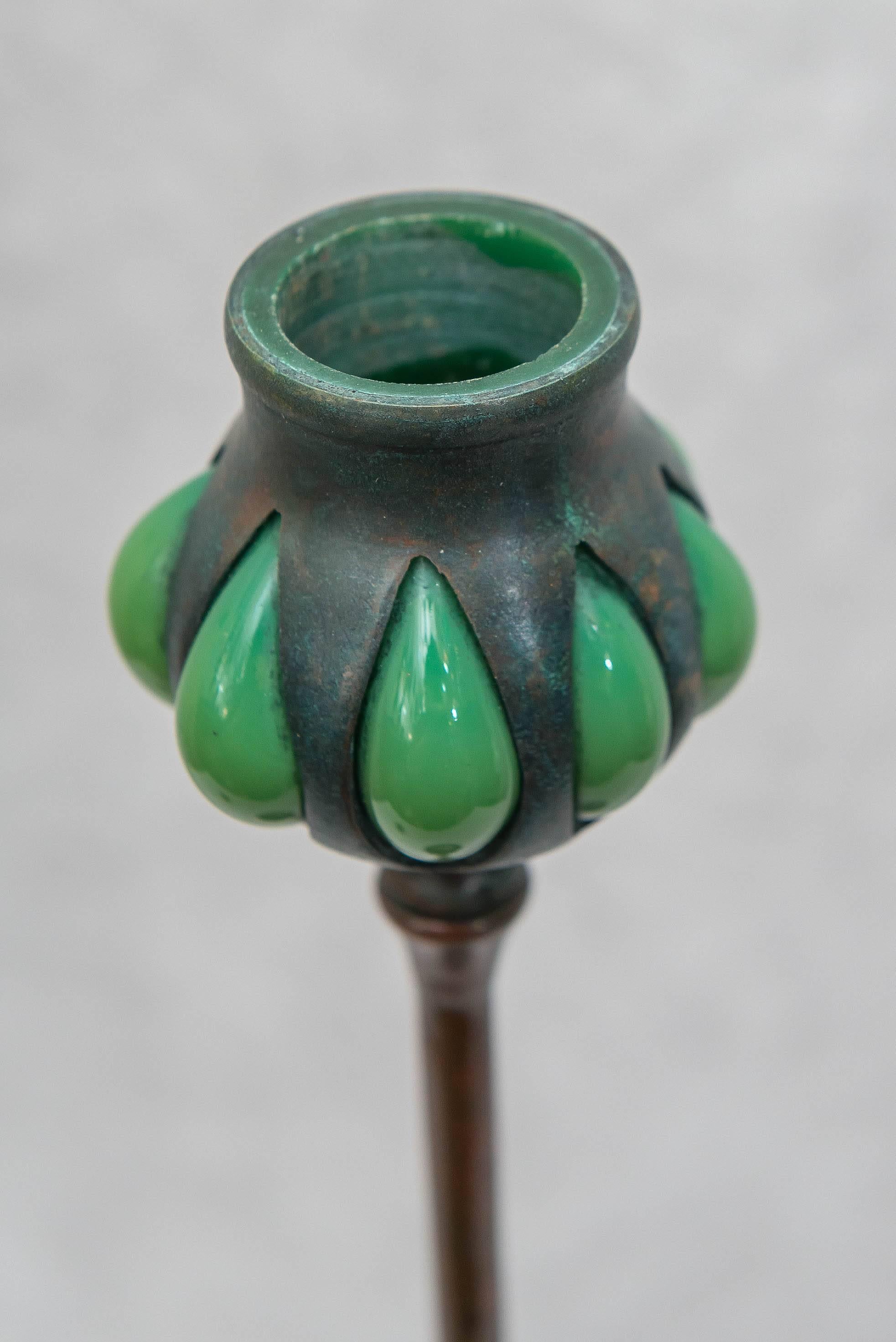Hand-Crafted Tiffany Studios Candlestick