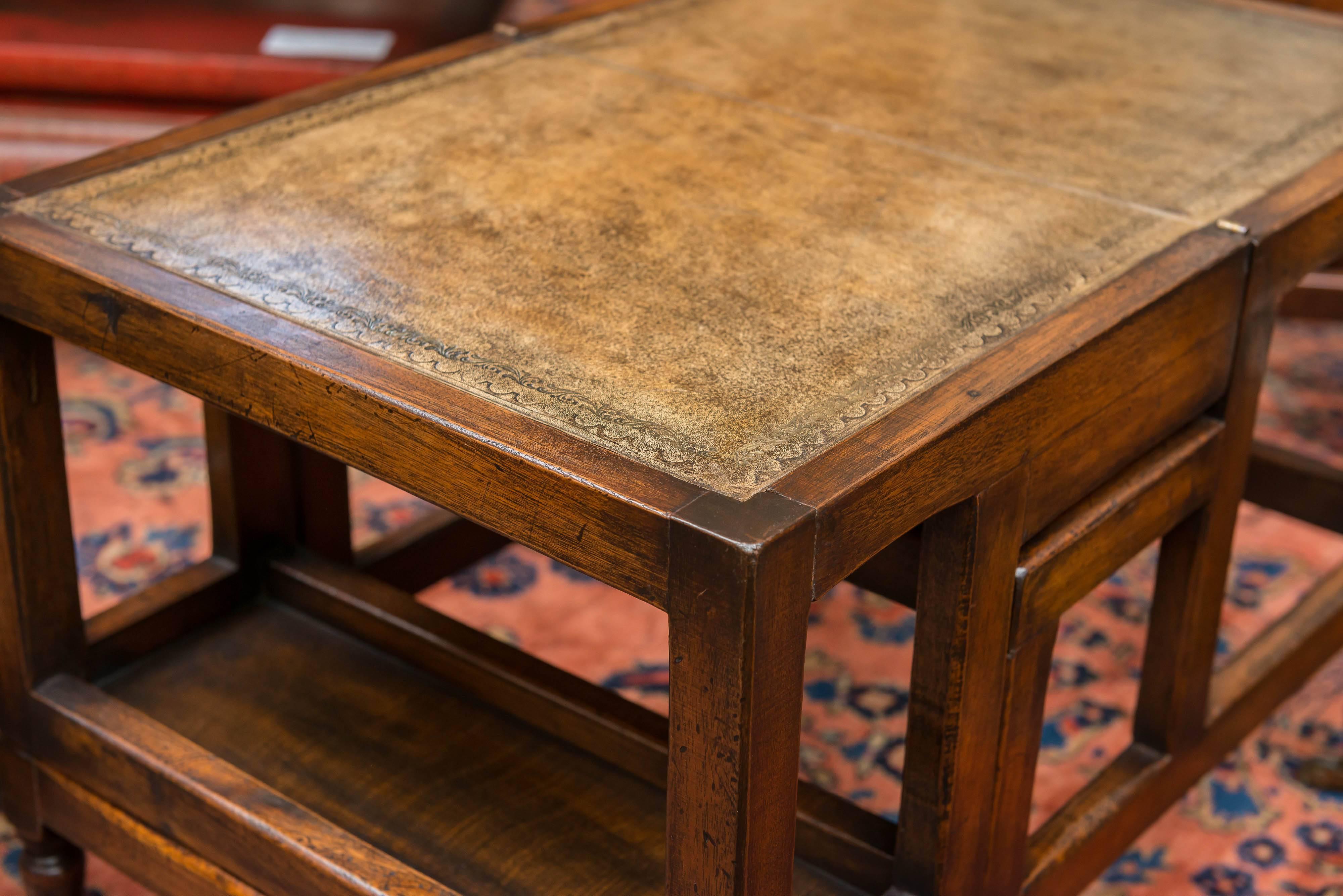 Pair of English Mahogany Metamorphic Table Steps in Regency Style 3