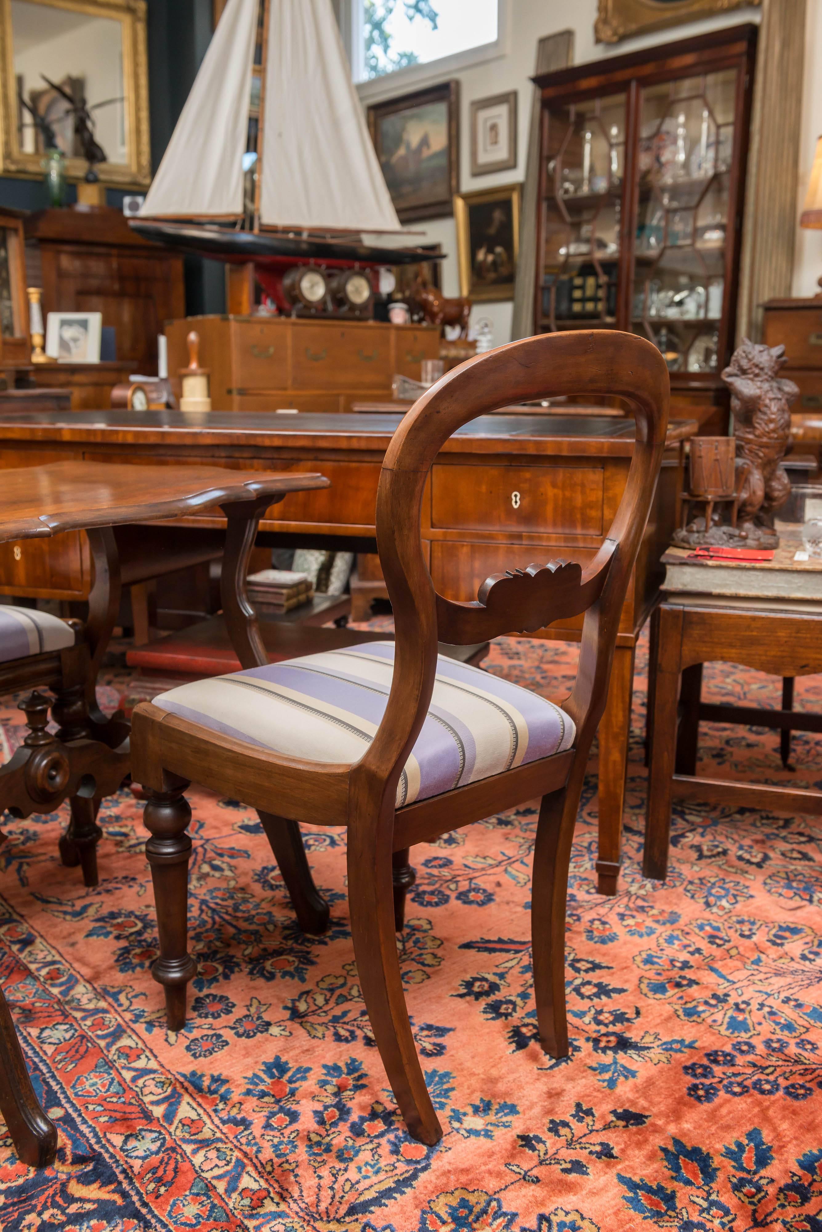 Joinery Chess Table Set, Pair of 19th Century Mahogany Chairs and Walnut Table