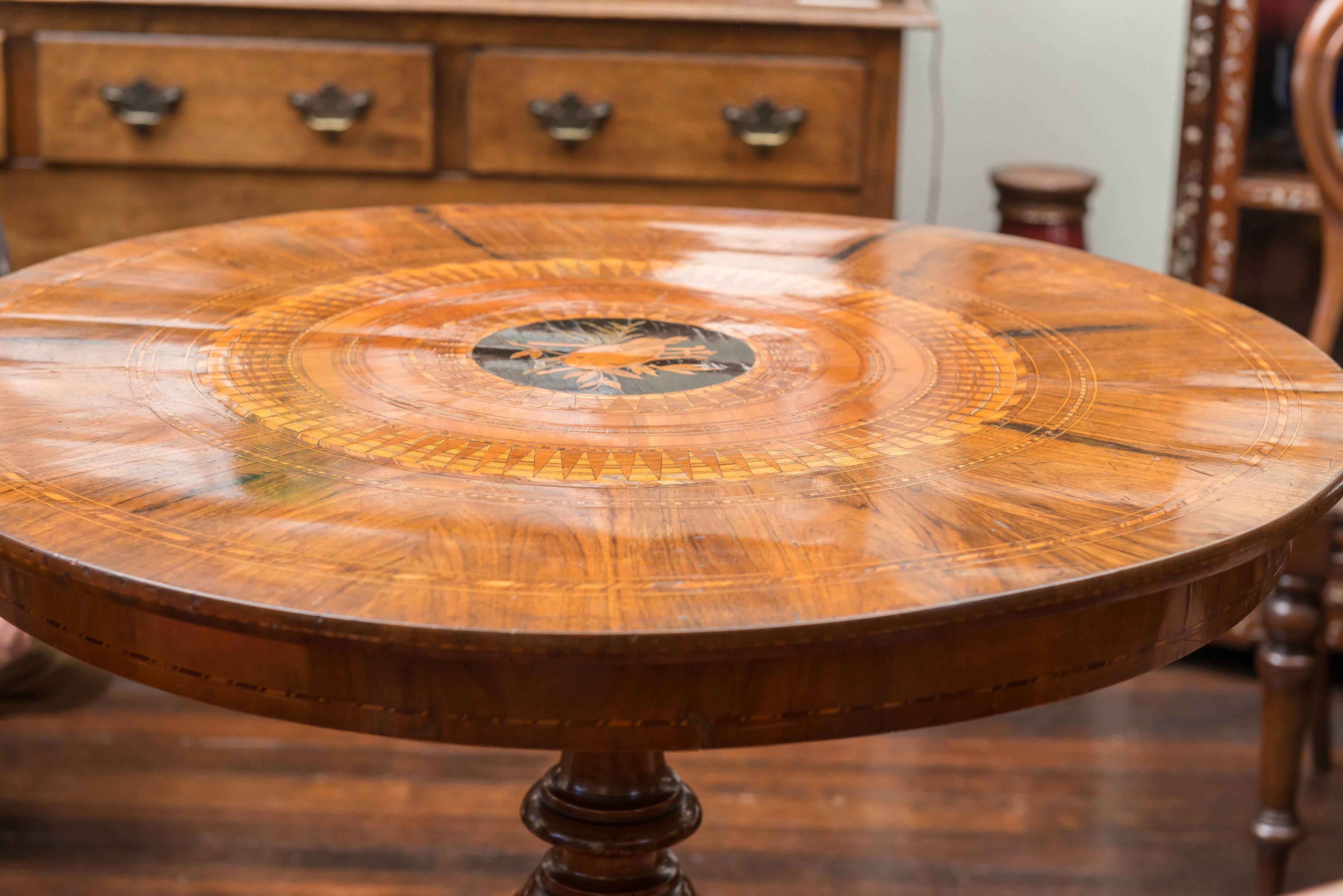 Late 19th Century Southern Italian Walnut Center Table 4