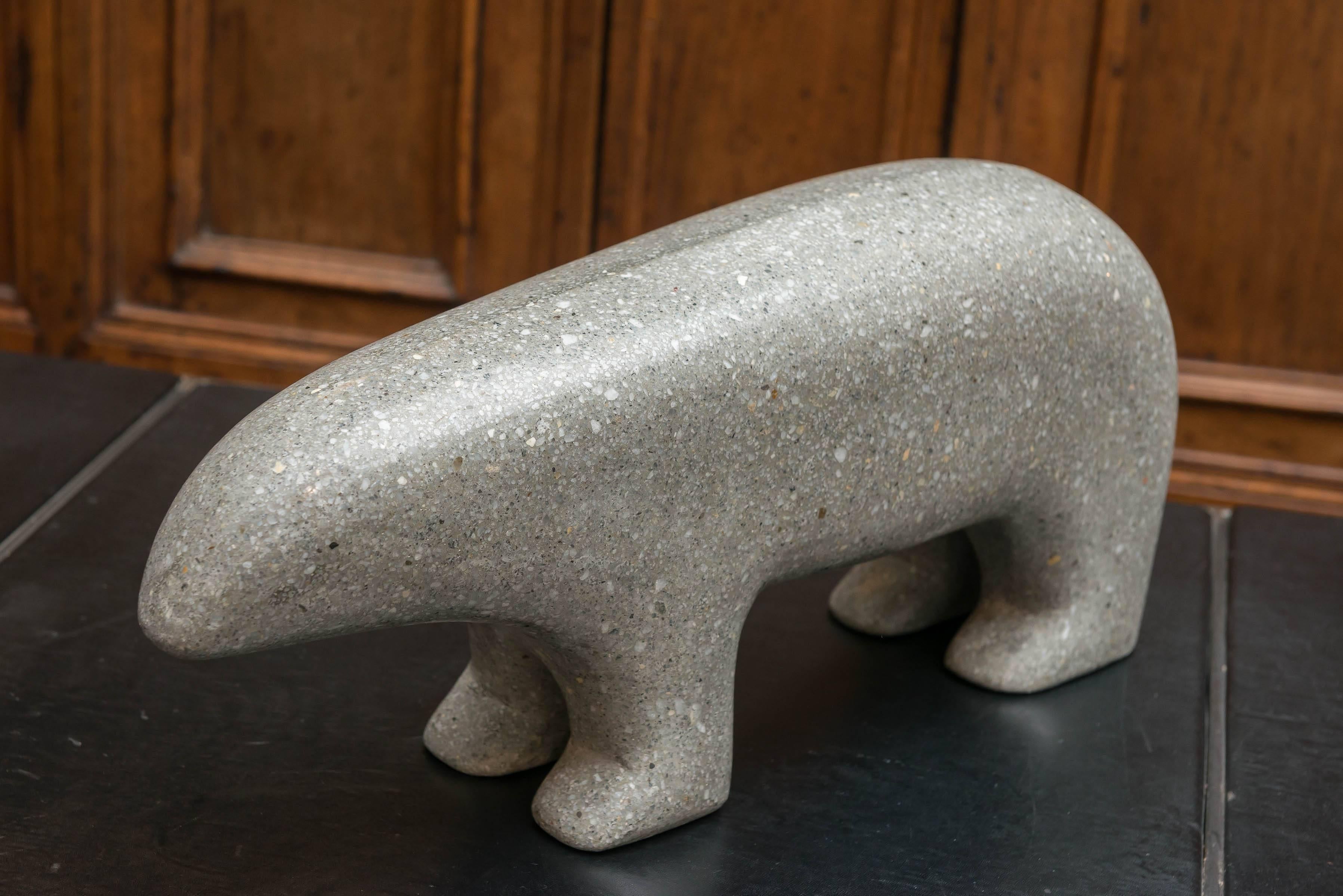 Terrazzo Beniamino Buffano, San Francisco Standing Bear Sculpture, circa 1965