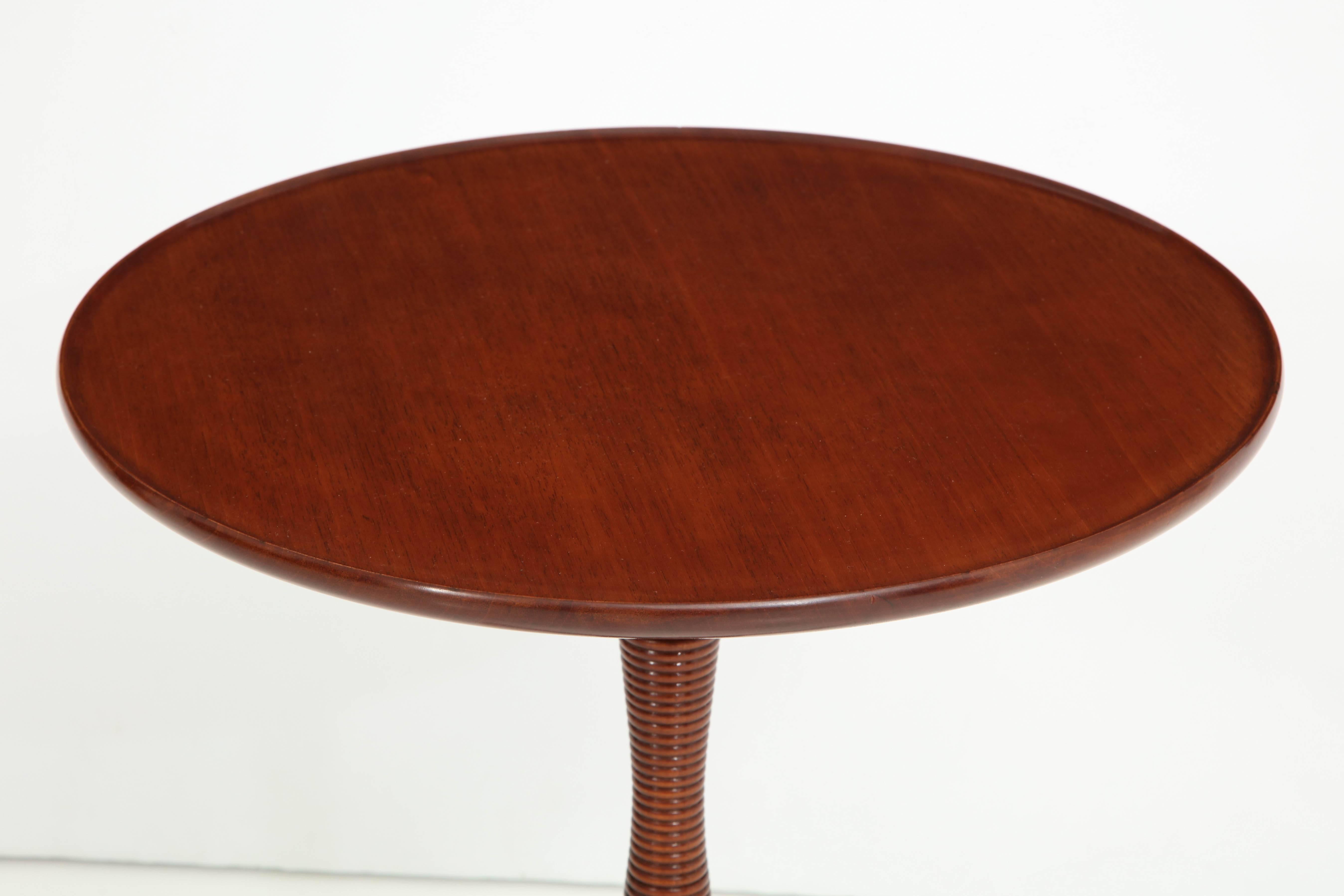 Frits Henningsen Mahogany Side Table, circa 1940s In Excellent Condition In New York, NY