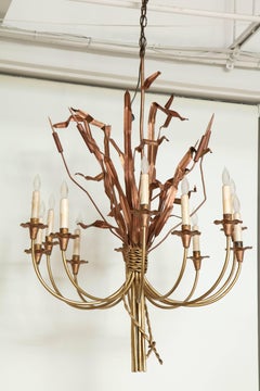 Neoclassic Cattail Chandelier