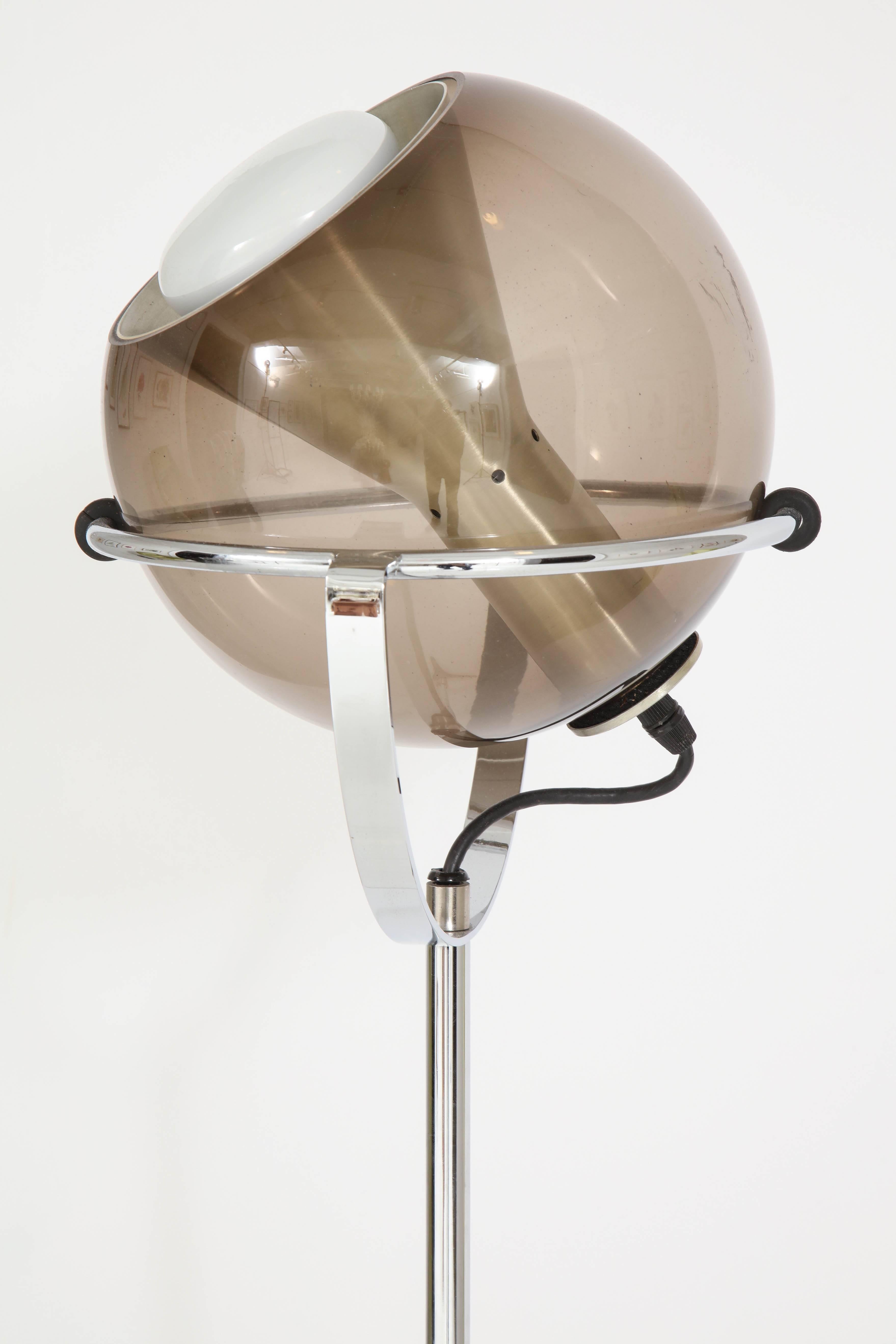 Chrome Floor Lamp by RAAK, circa 1960 In Good Condition In New York, NY