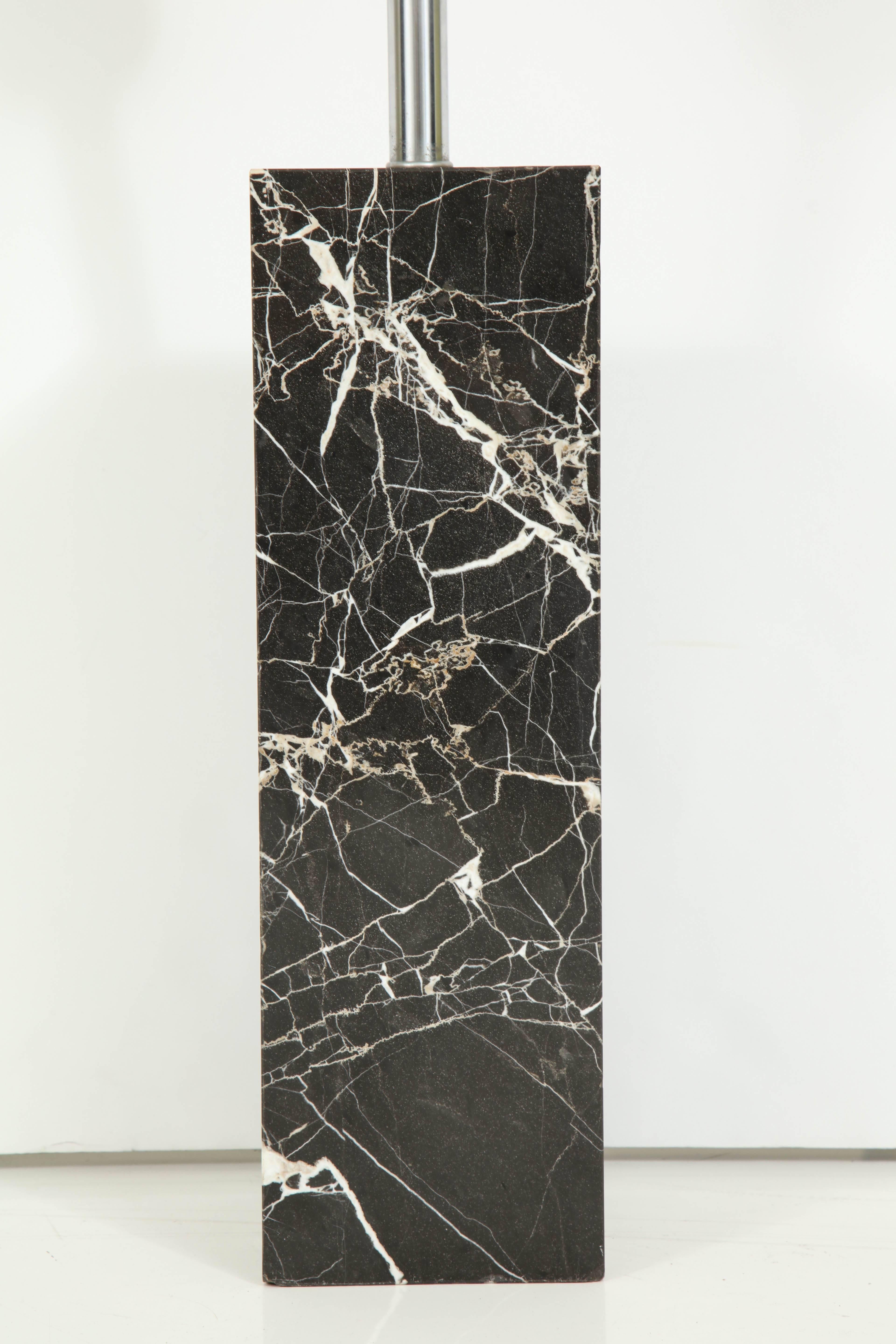 Mid-Century Modern Large Marble Lamp by Nessen