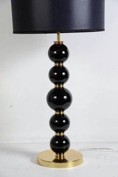 Very Chic Pair of Murano Glass Lamps