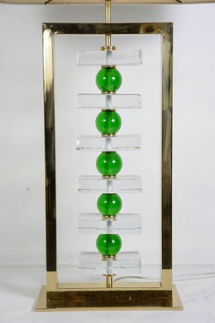 Paire de lampes en verre de Murano
