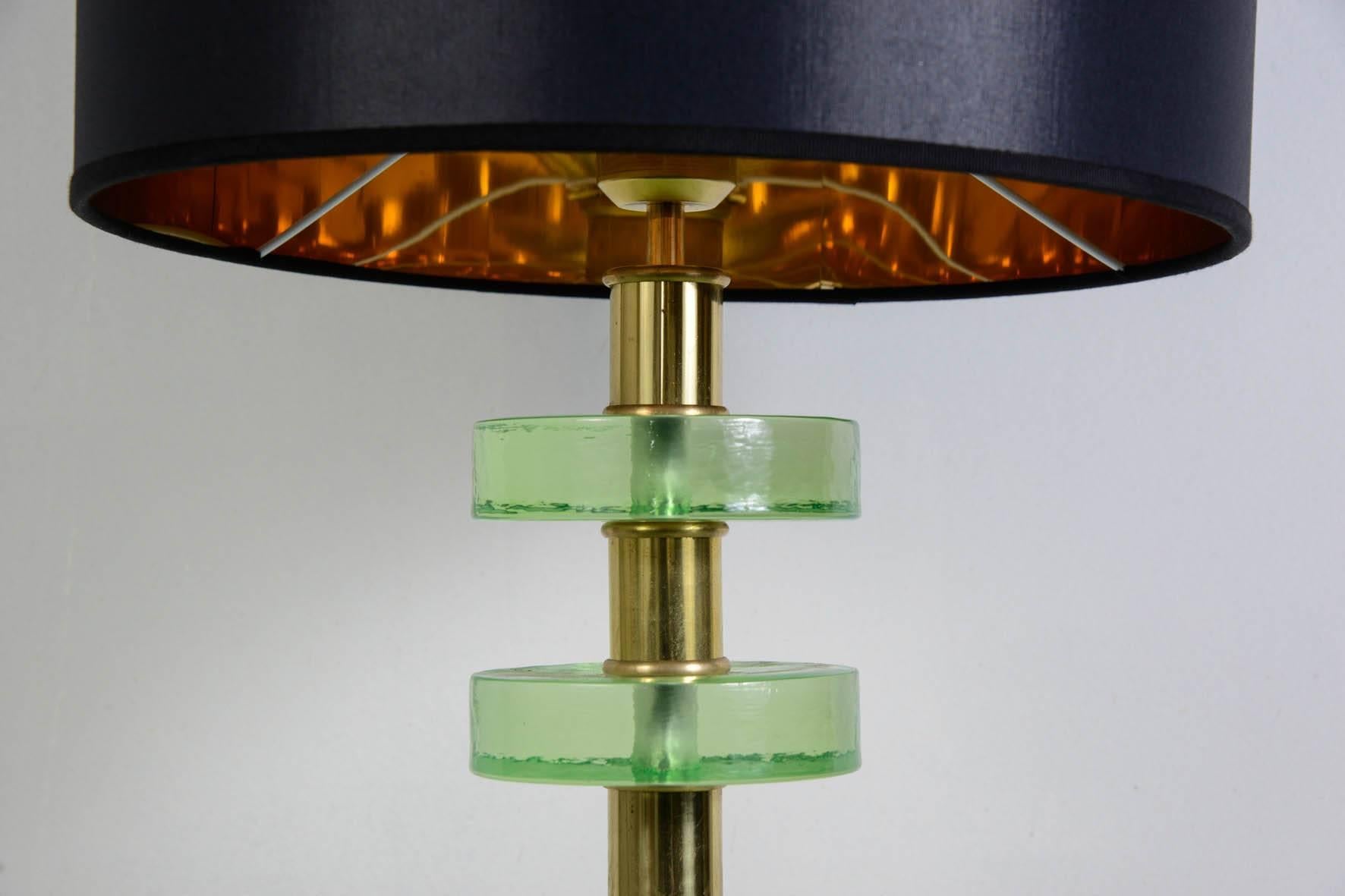 Late 20th Century Pair of Lamps in the Style of Jacques Adnet