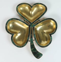 Midcentury Los Castillos Three-Leaf Clover Dish