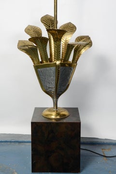 Tall Jungle Lamp Attributed to Henri Fernandez