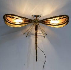 Rare Butterfly Wall Light by Henri Fernandez