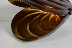 Rare "Shell" Lamp Made with a Copper Leaf
