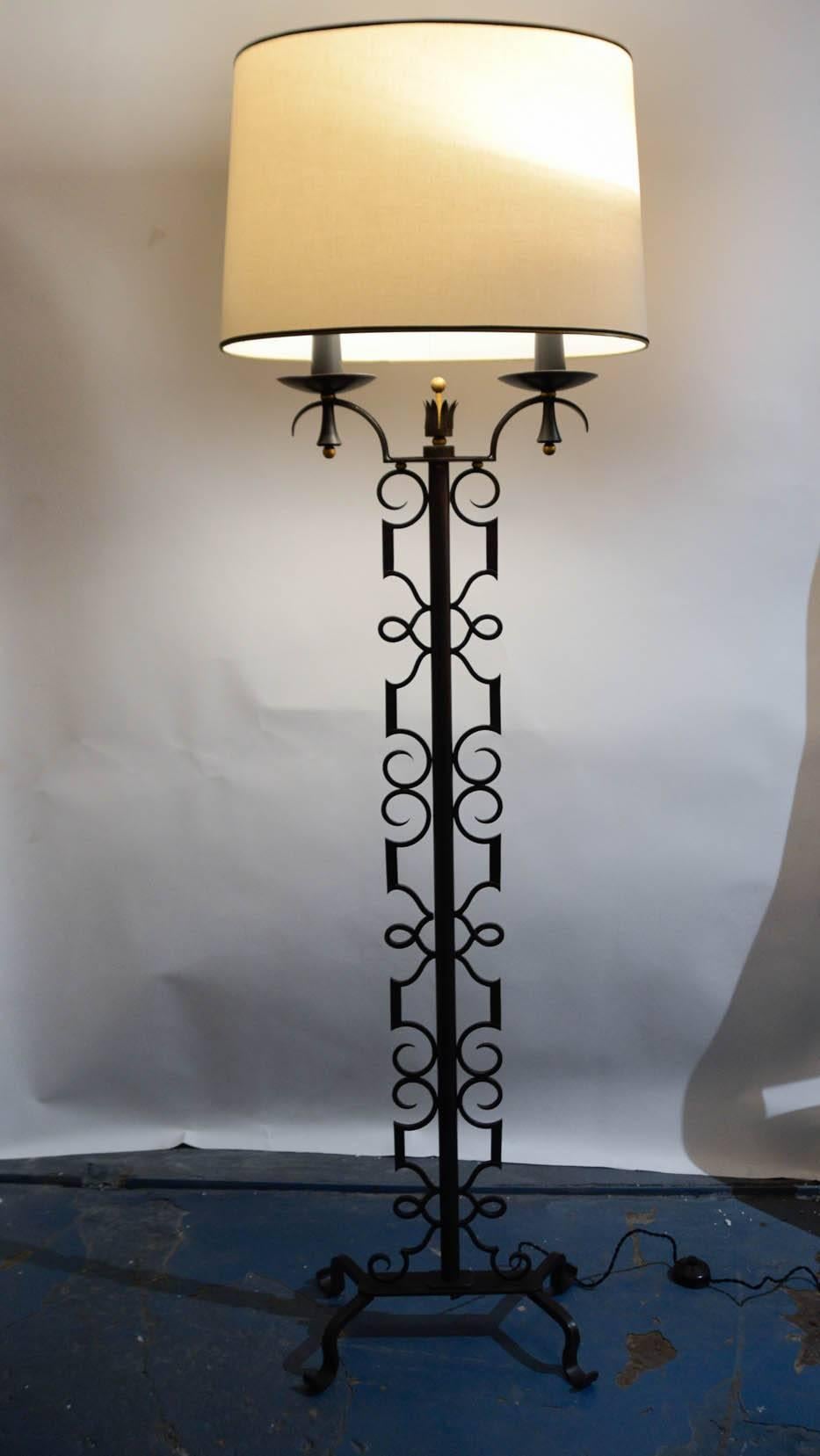 Mid-20th Century Rare Floor Lamp Designed by Paul Kiss