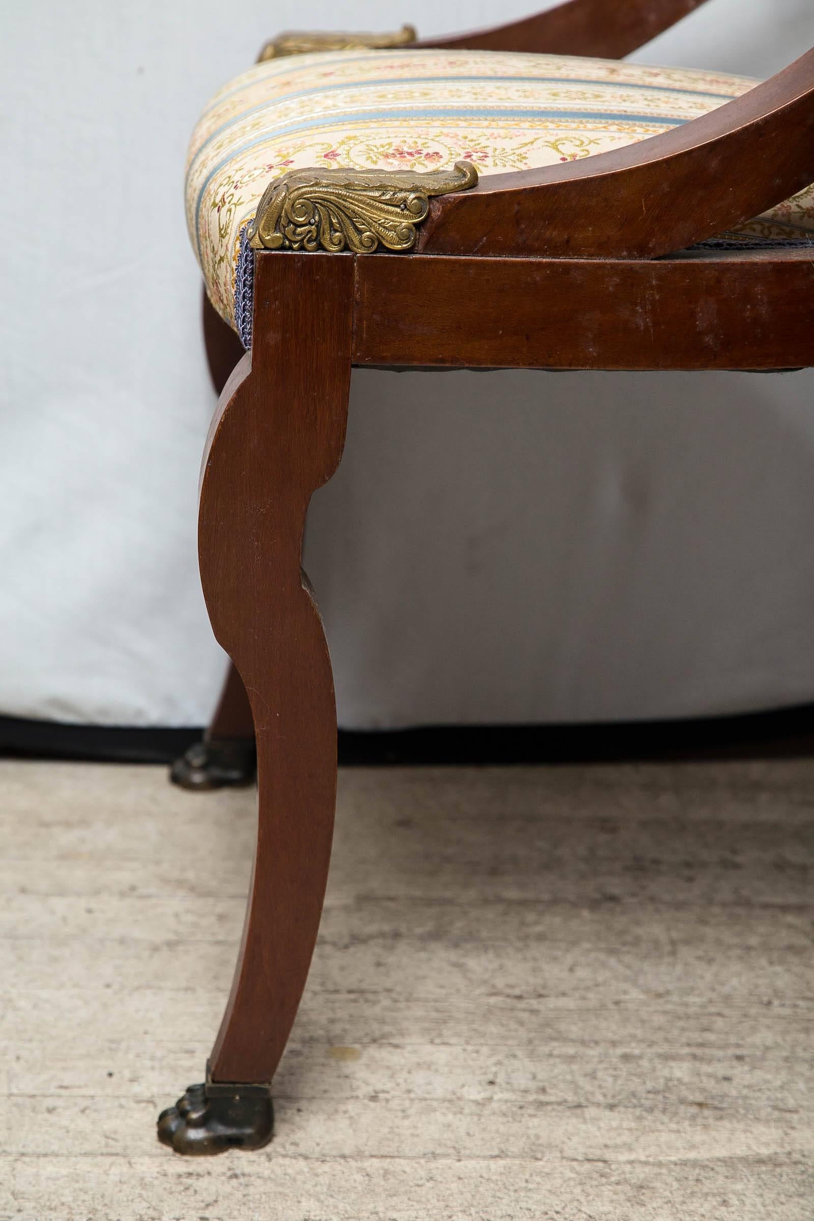 Set of Six French Empire Style Dining Chairs 4