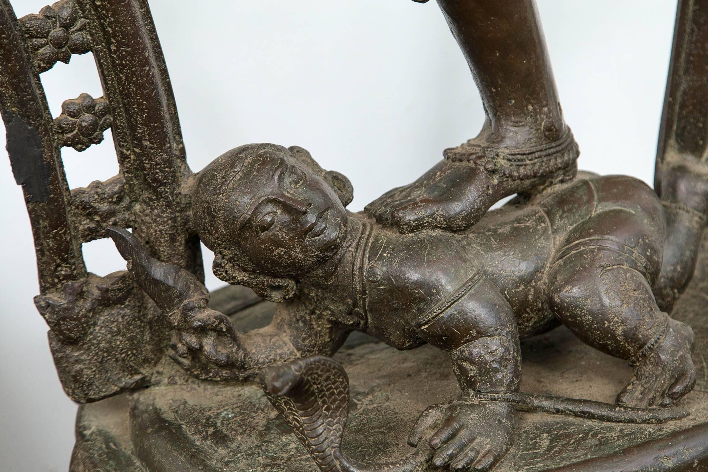 Cast 20th Century Decorative Bronze Figure of the Dancing Shiva