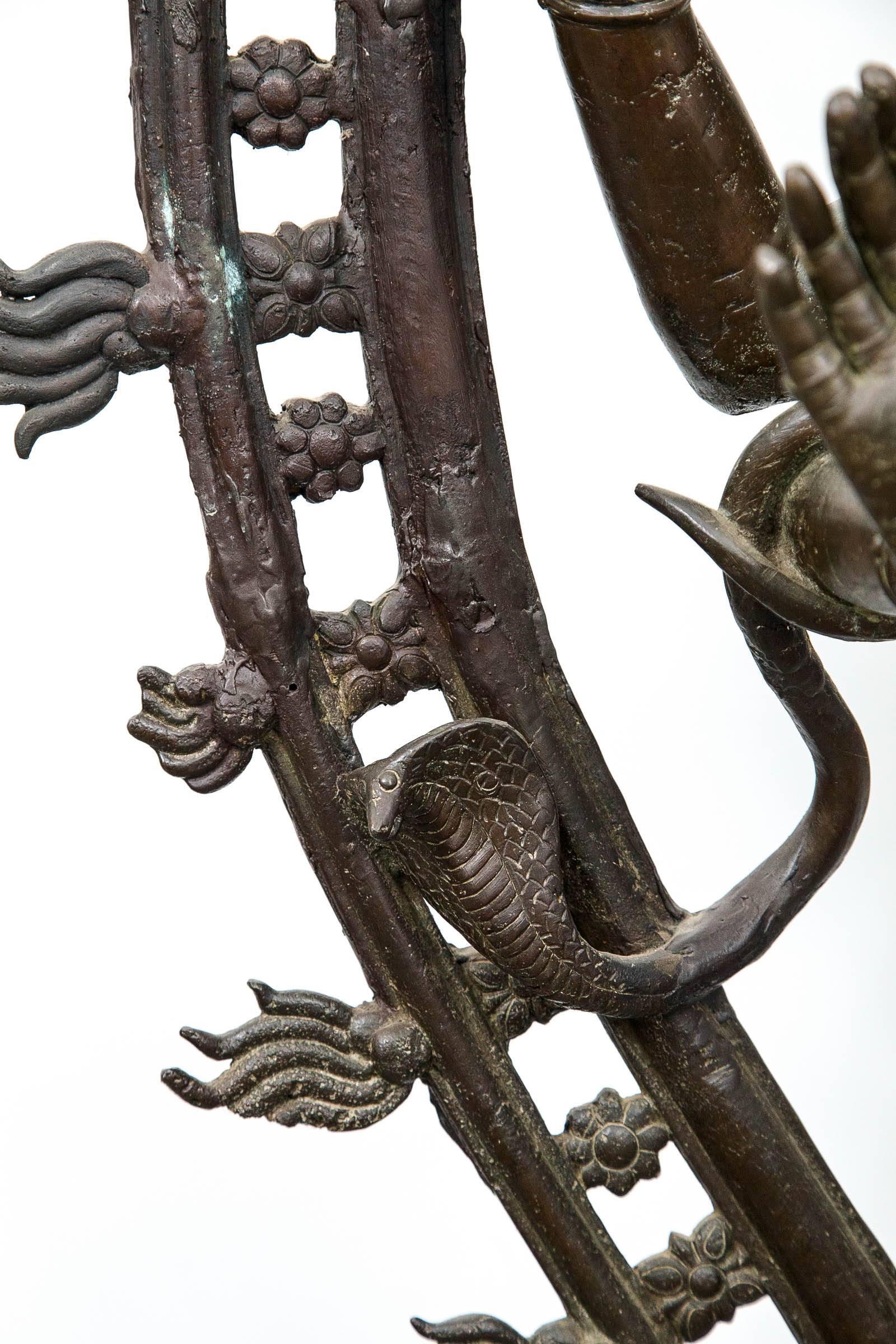 20th Century Decorative Bronze Figure of the Dancing Shiva 2