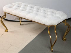 Re-Upholstered Mid-Century Modern Bench