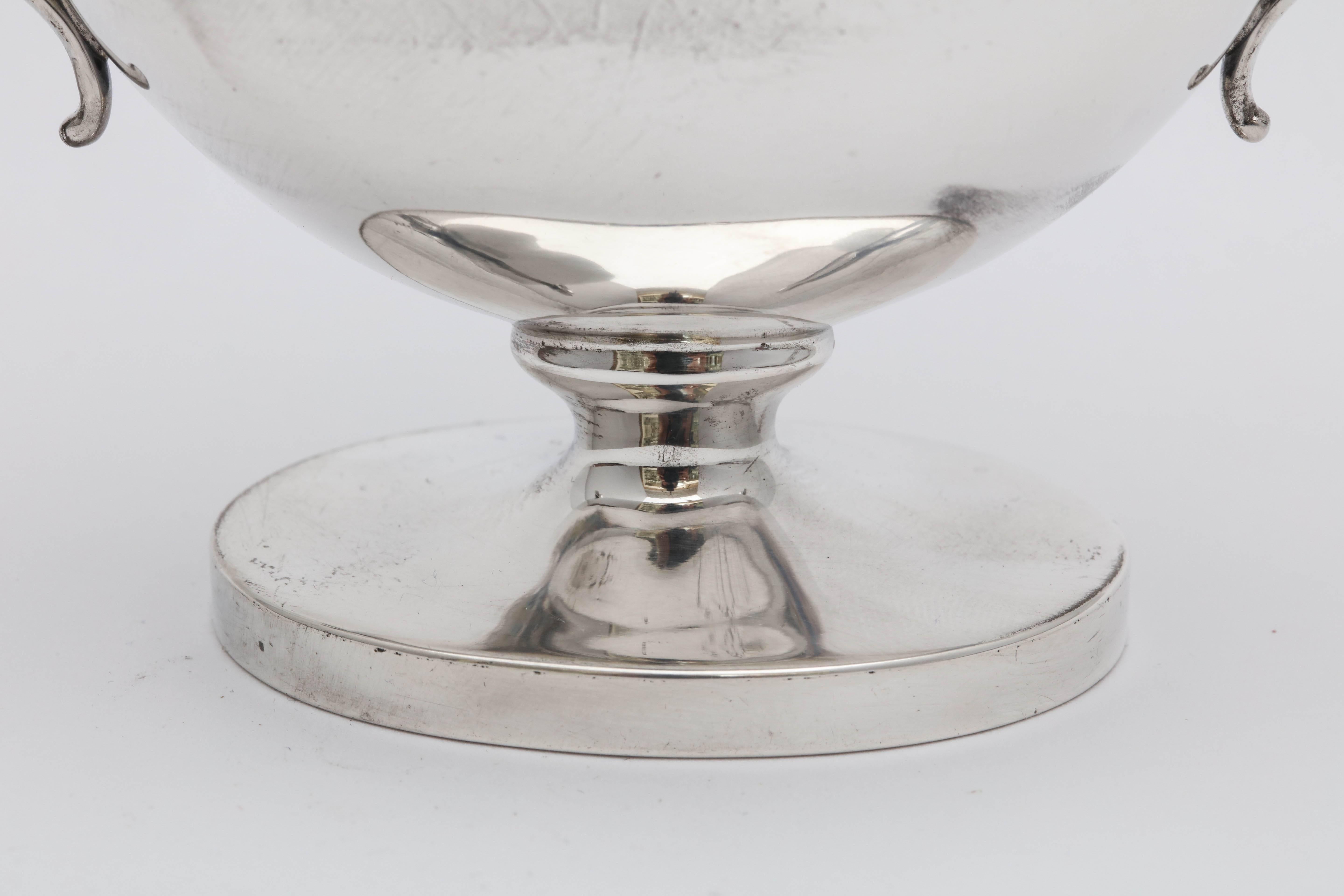 Edwardian Sterling Silber Aladdins Lampe-Stil Tabelle Öllampe oder Feuerzeug (amerikanisch)