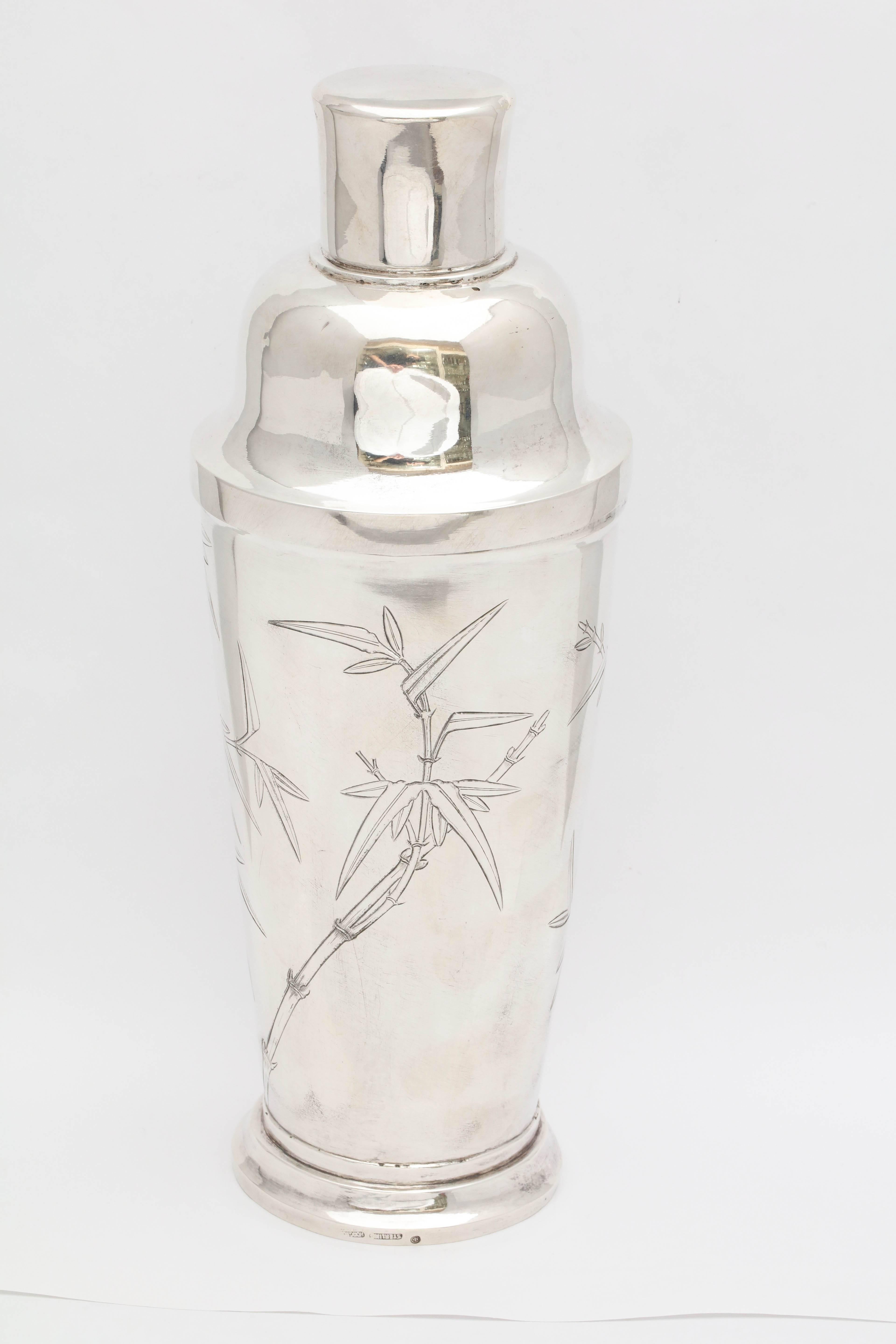Japanese Mid-Century Modern Sterling Silver Cocktail Shaker