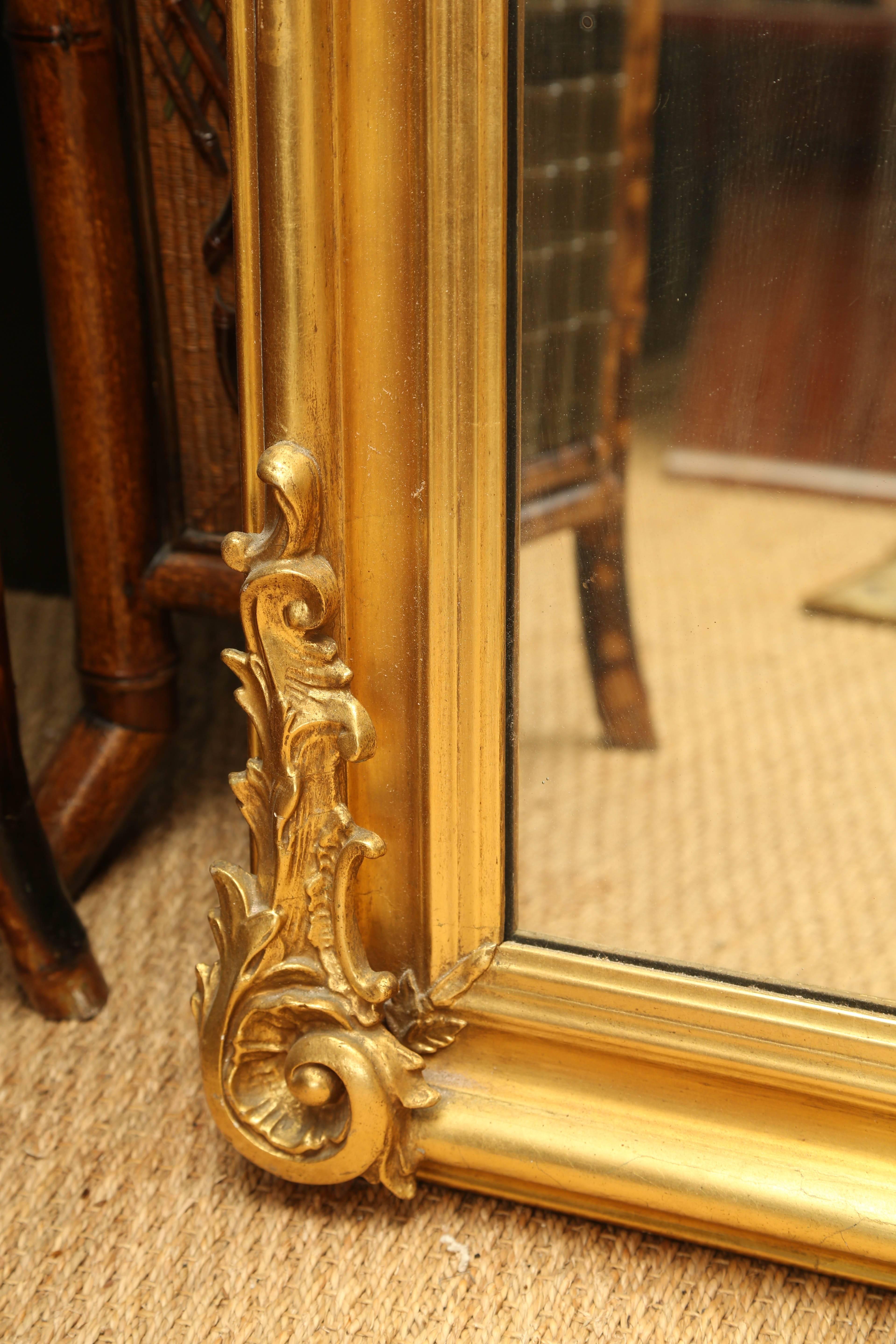 Superb French, 19th Century Giltwood Mirror In Excellent Condition In West Palm Beach, FL