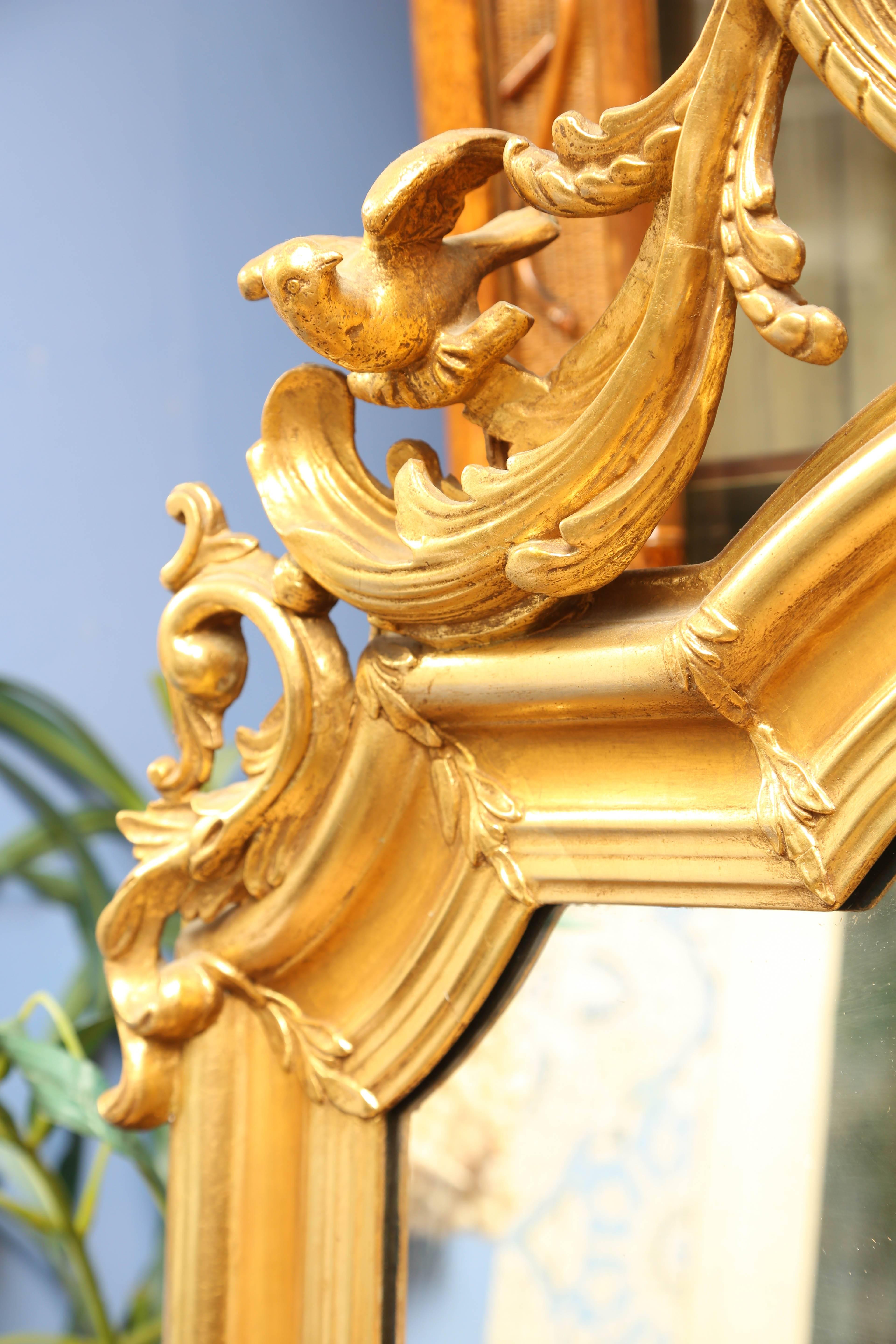 Superb French, 19th Century Giltwood Mirror 1