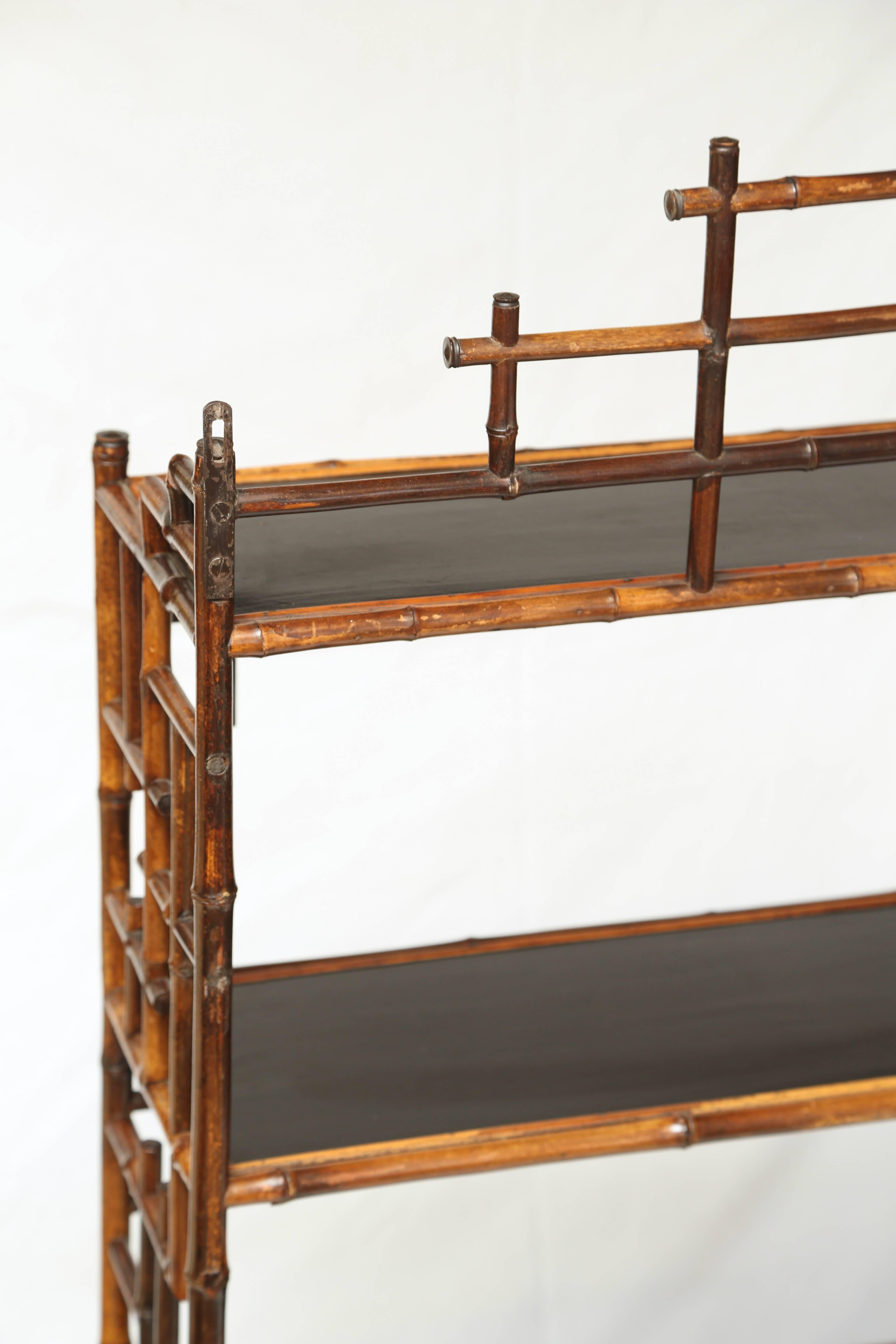Beautiful Hanging 19th Century Bamboo Étagère 3