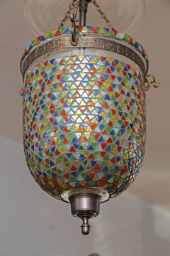 Moroccan "Mosaic" Bell Jar Pendant Light