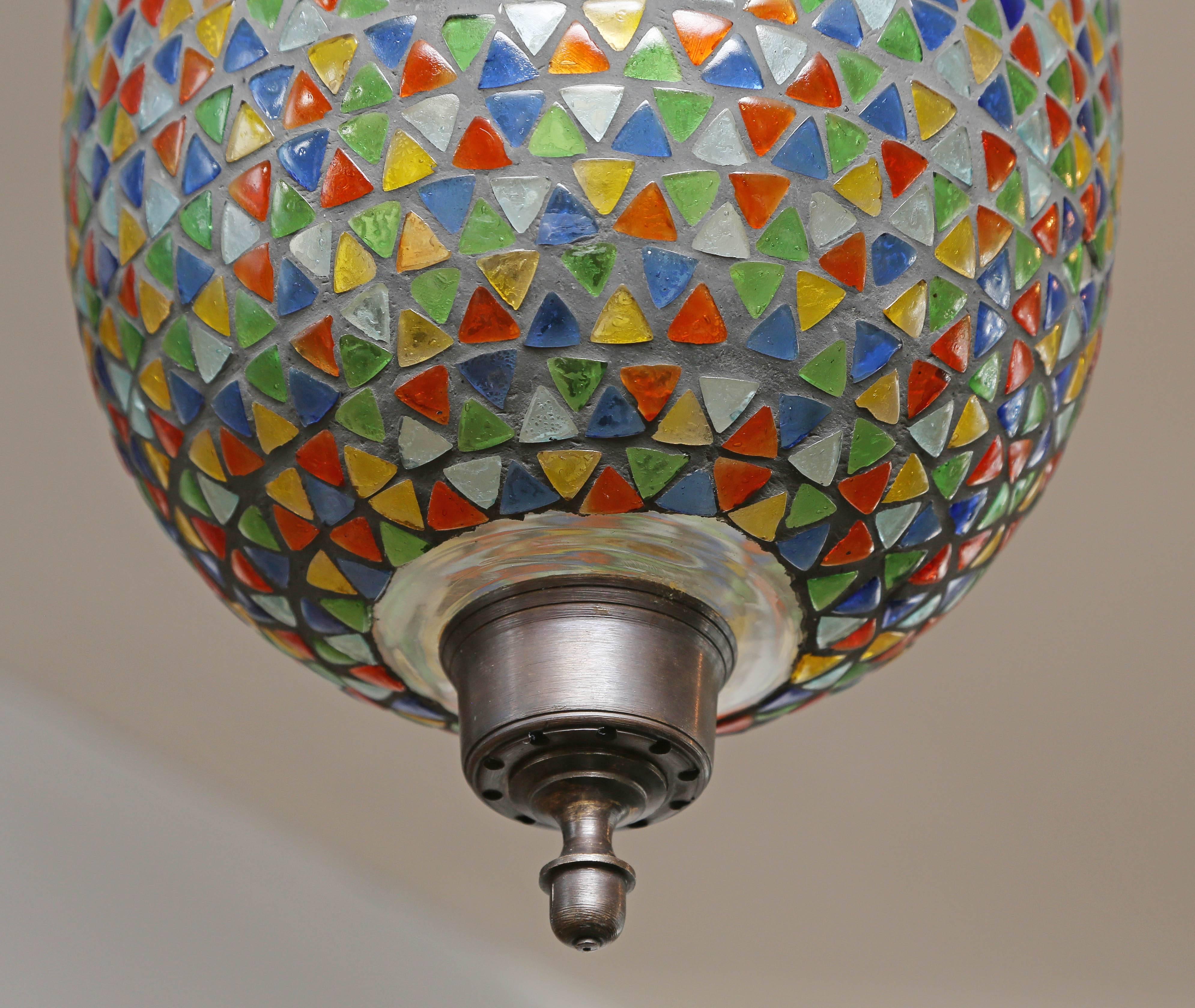 mosaic pendant light