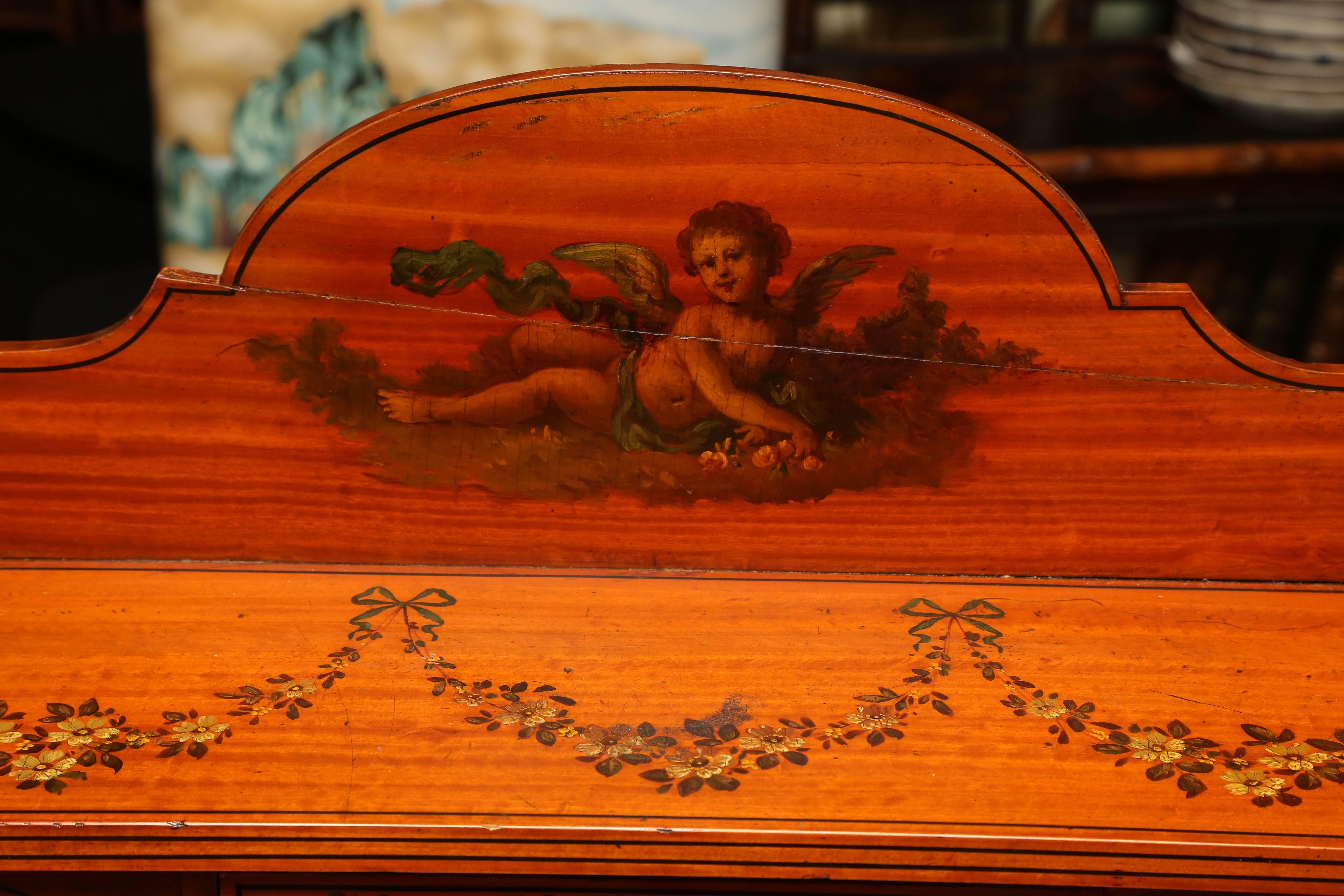 Fine 19th Century Adam Style Lady's Desk For Sale 1