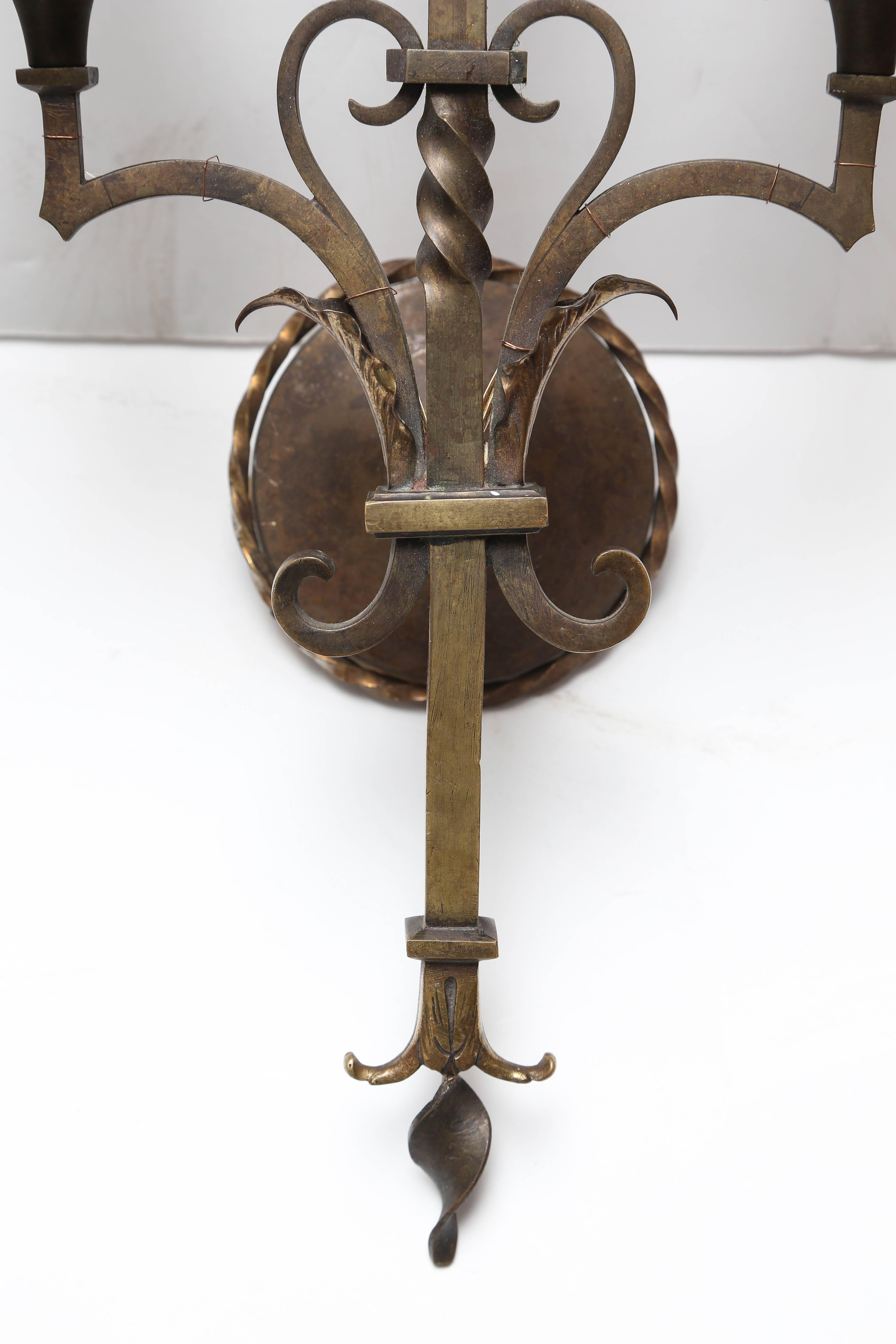 American Pair of Mizner Era Sconces