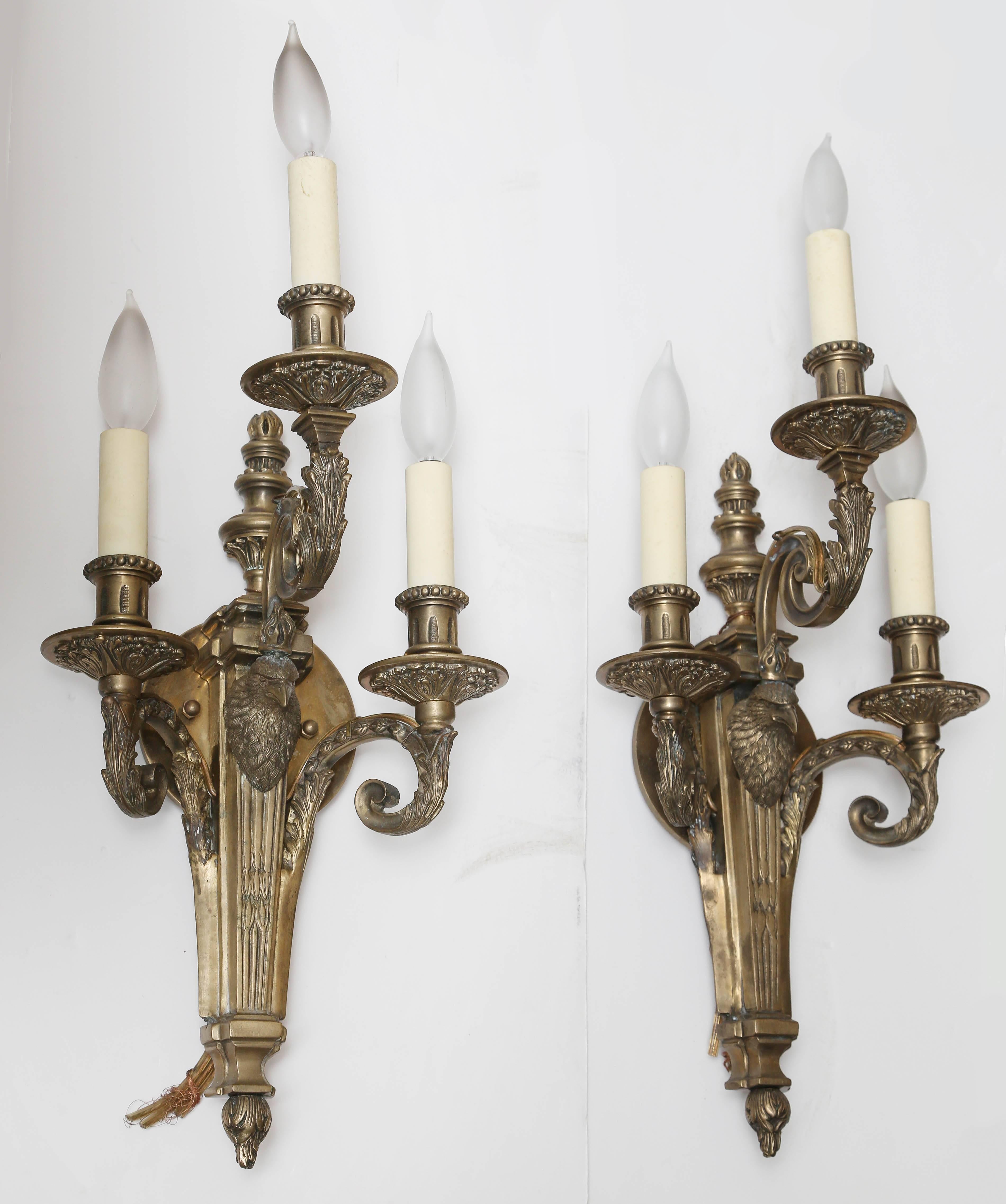 Superb Pair Of Russian Empire Style Sconces 1