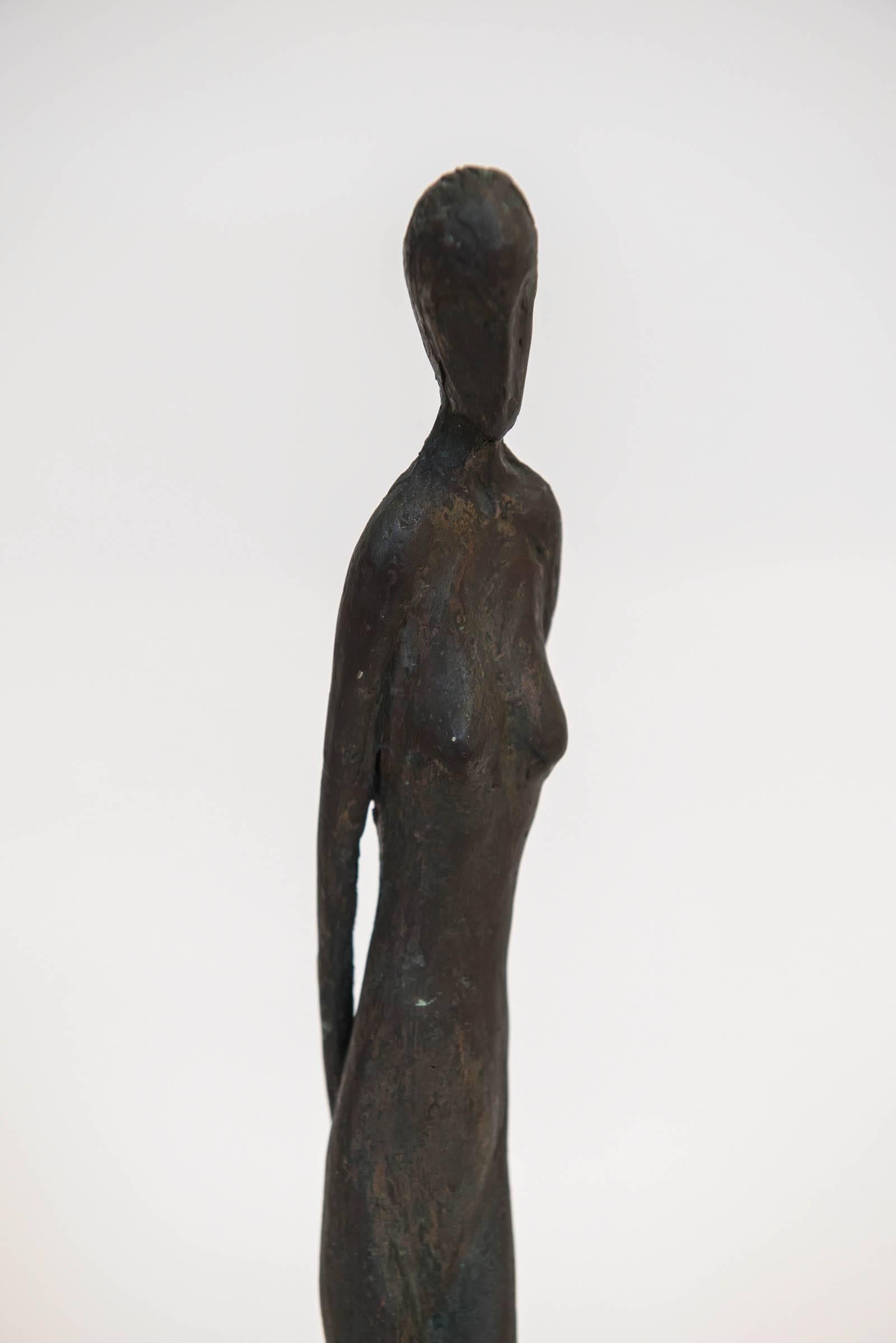 Bronze Figure of a Woman by Canadian Sculptor Jack Culiner In Excellent Condition In Toronto, ON