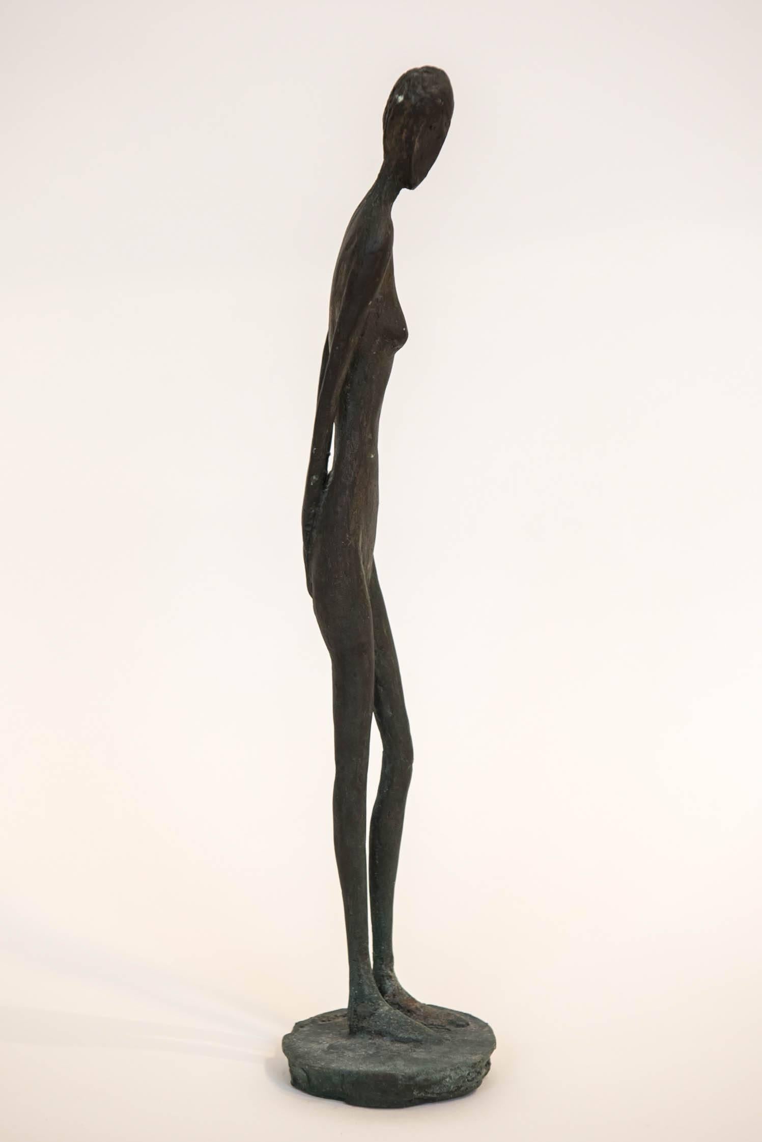 Late 20th Century Bronze Figure of a Woman by Canadian Sculptor Jack Culiner