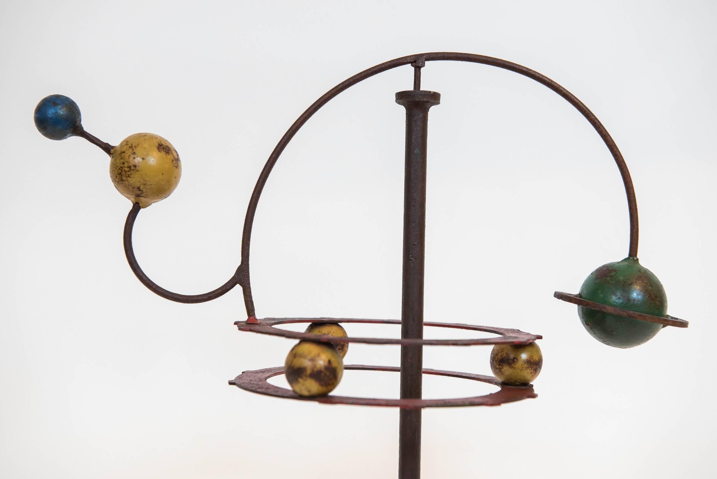 Painted Orrery Mobile Sculpture In Good Condition In Toronto, ON